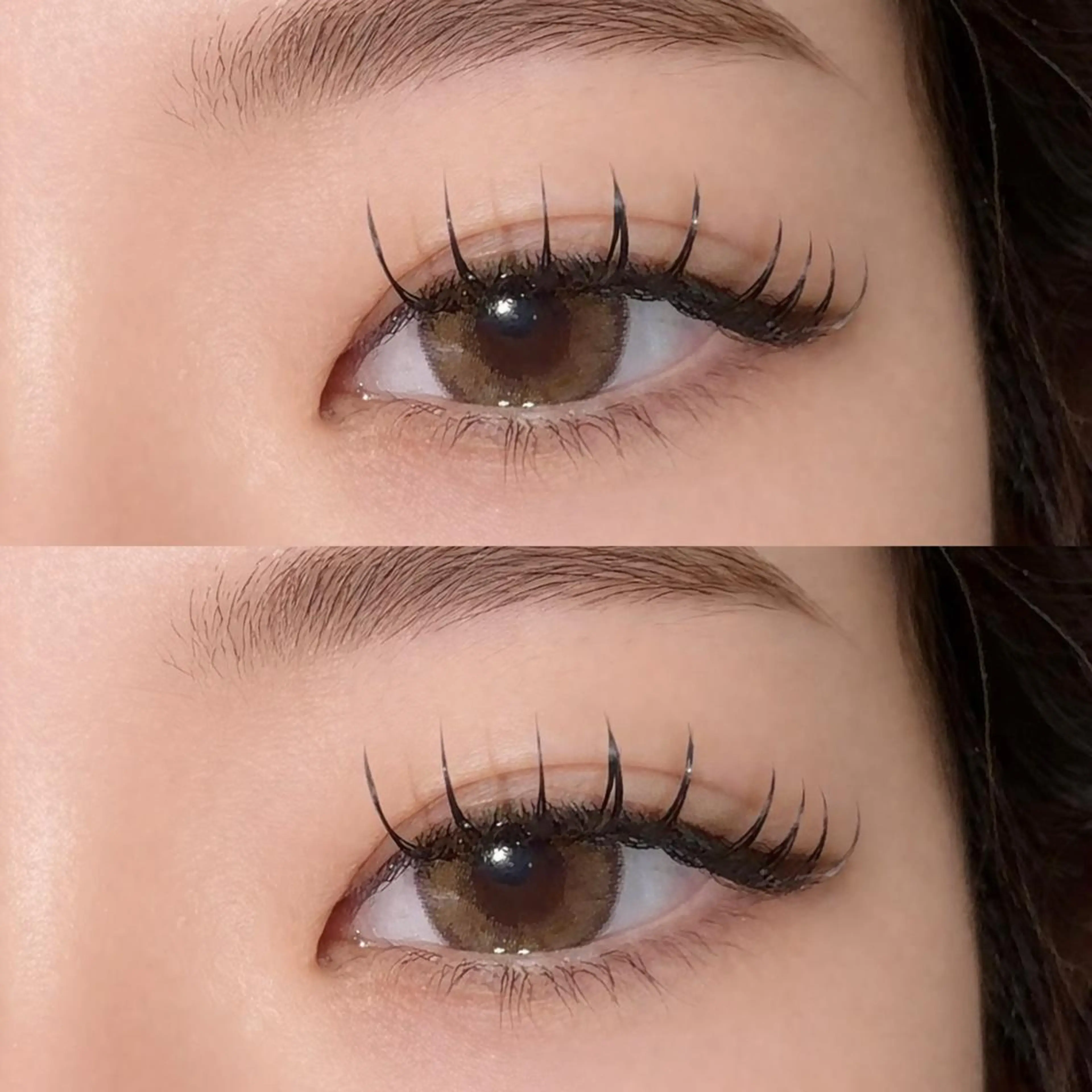 「韓国風束感まつ毛✨️✨️💕」フラットラッシュ130本（オフ無料‼️）の写真