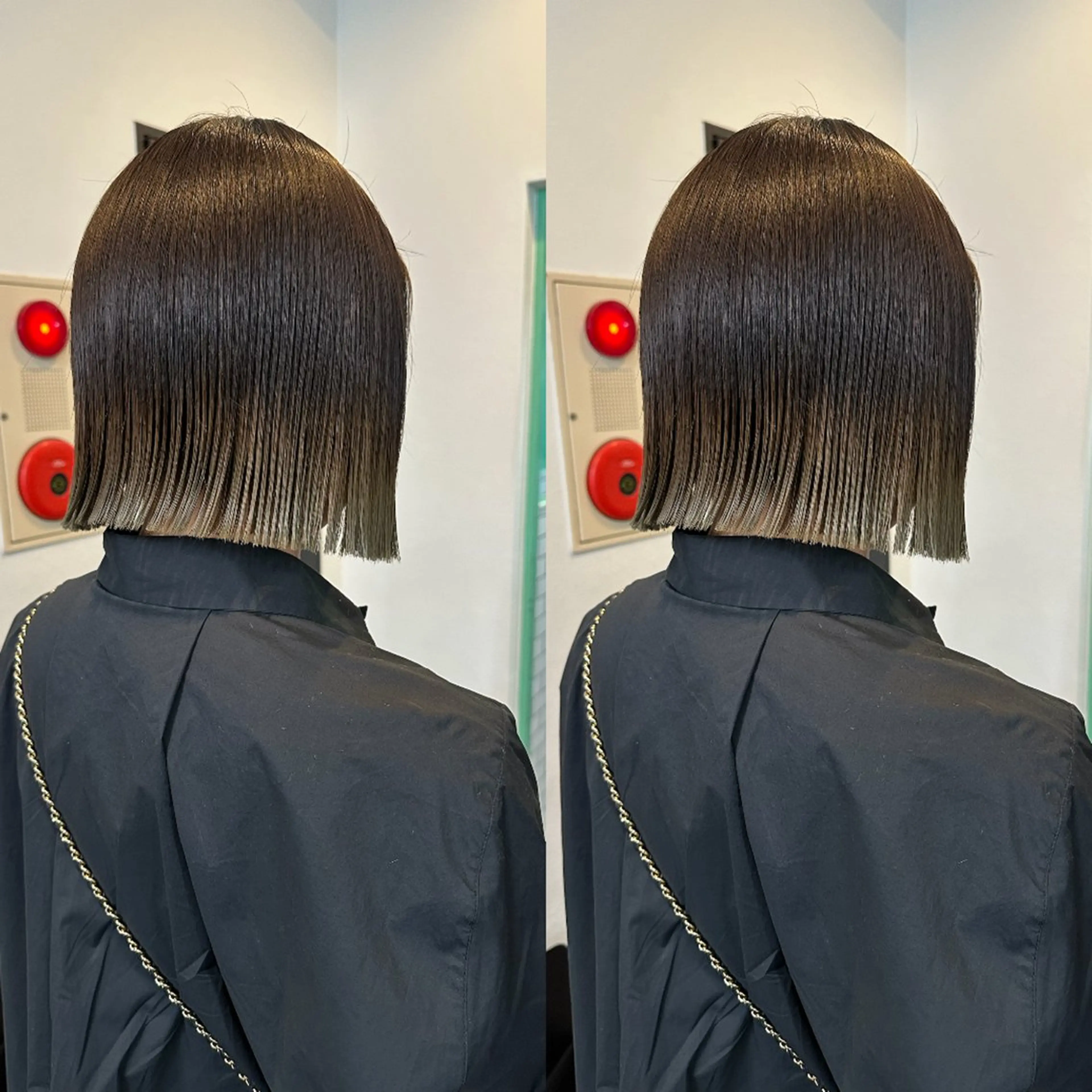 ミディアム カラー ベージュカラー オリーブベージュ slit kokoroのヘアスタイル