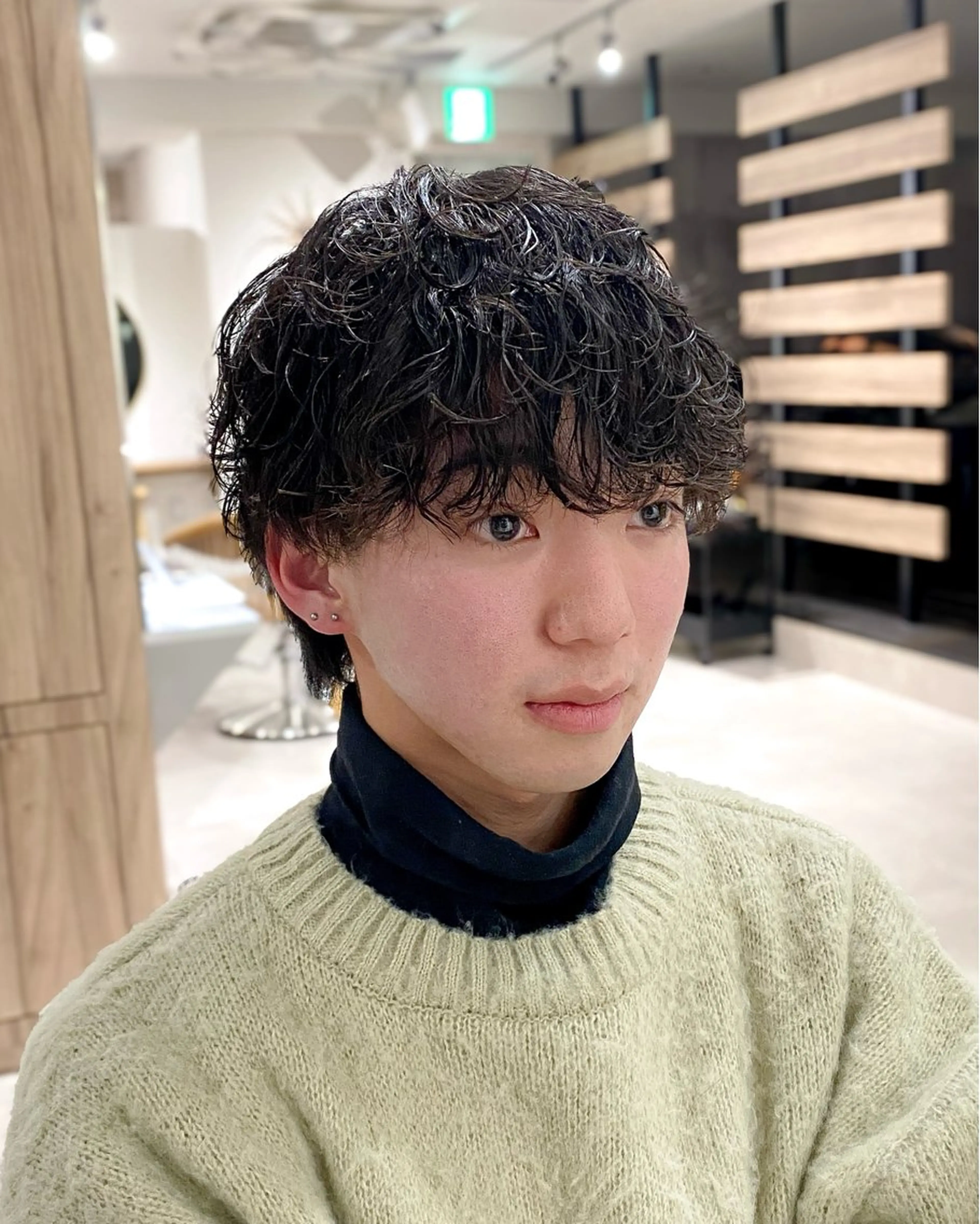 【新規/メンズ限定】メンズパーマ+波巻きorツイストスパイラルケアパーマ+¥12,000の写真