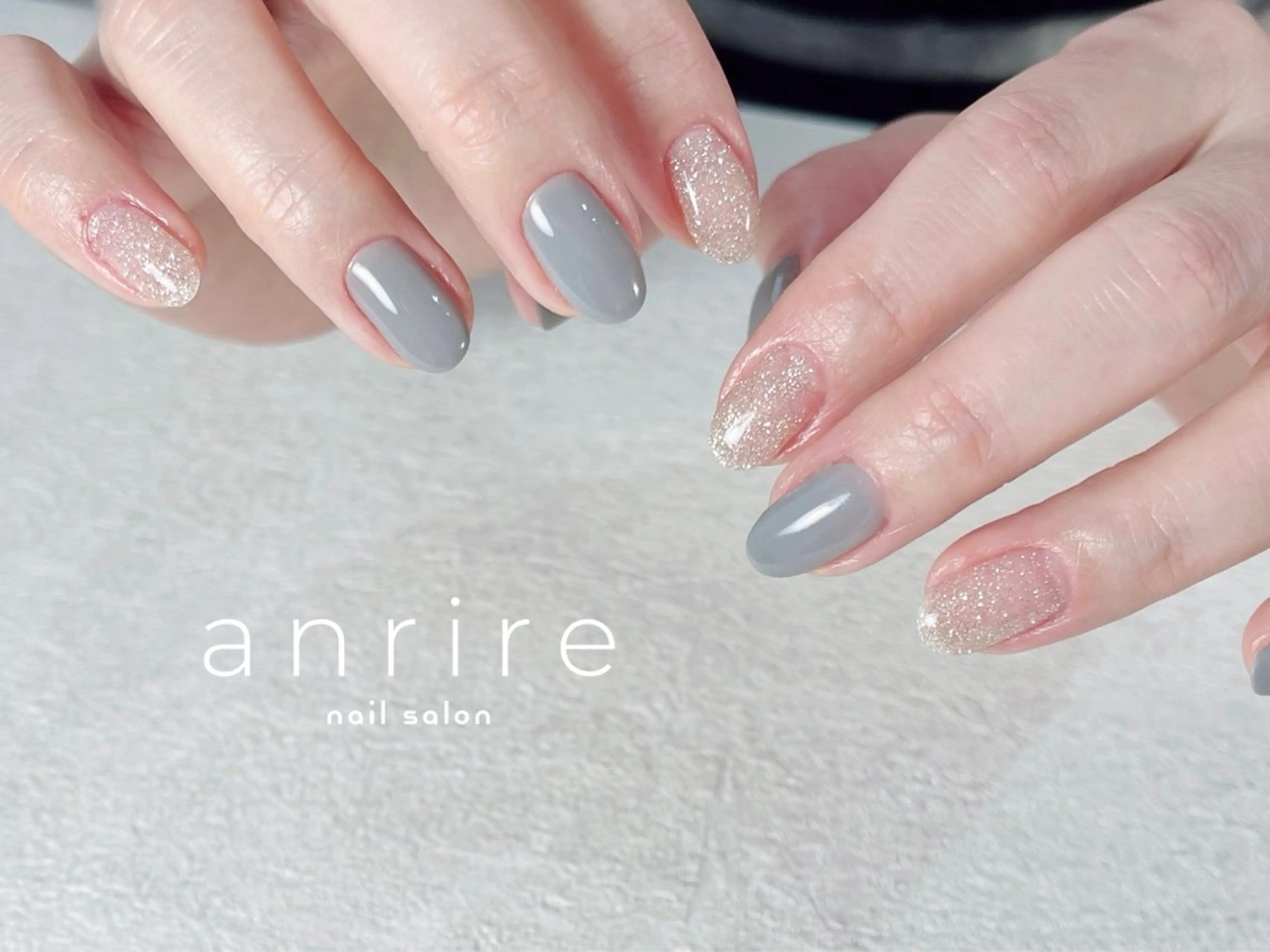 ネイル フラッシュネイル ジェルネイル キラキラネイル ラメ(グリッター) オフィスネイル ハンドネイル nailsalon anrireのネイルデザイン