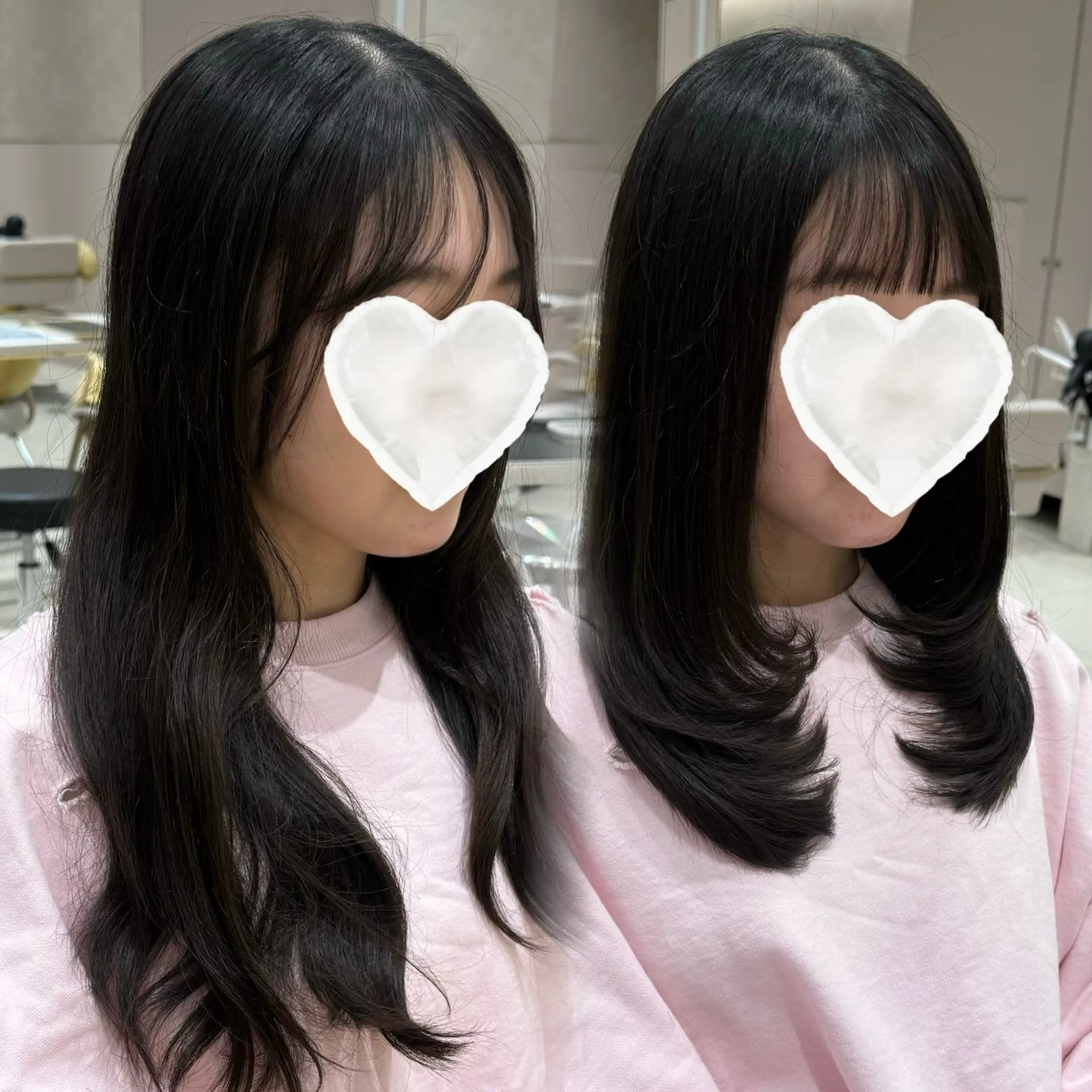 セミロング カット 縮毛矯正 トリートメント 内田 志乃のヘアスタイル