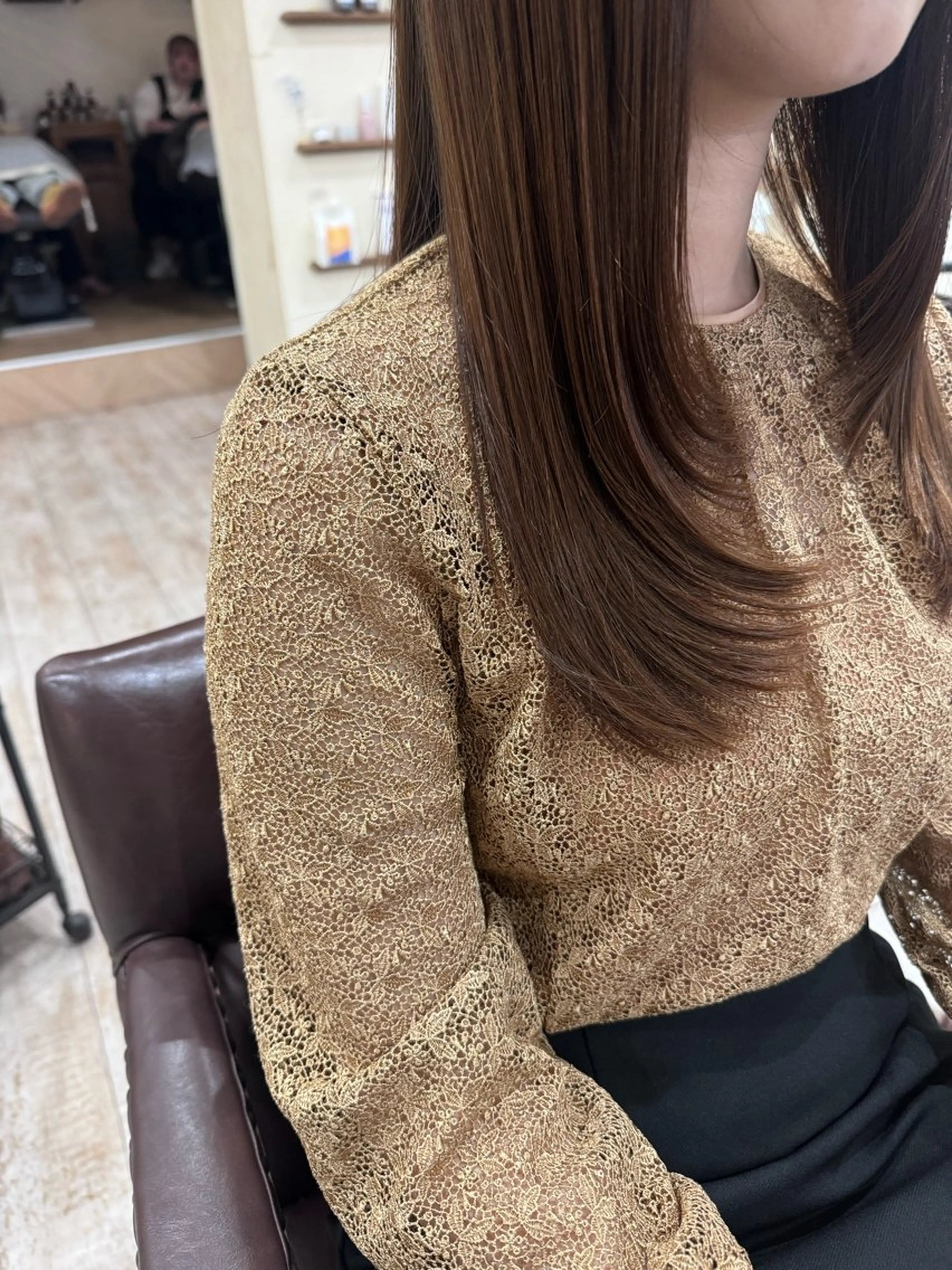 ロング カラー 髪質改善 レイヤーカット トリートメント カット ヘアカラー トリートメント 新越谷noble店長 松本拓也▶◀*.のヘアスタイル
