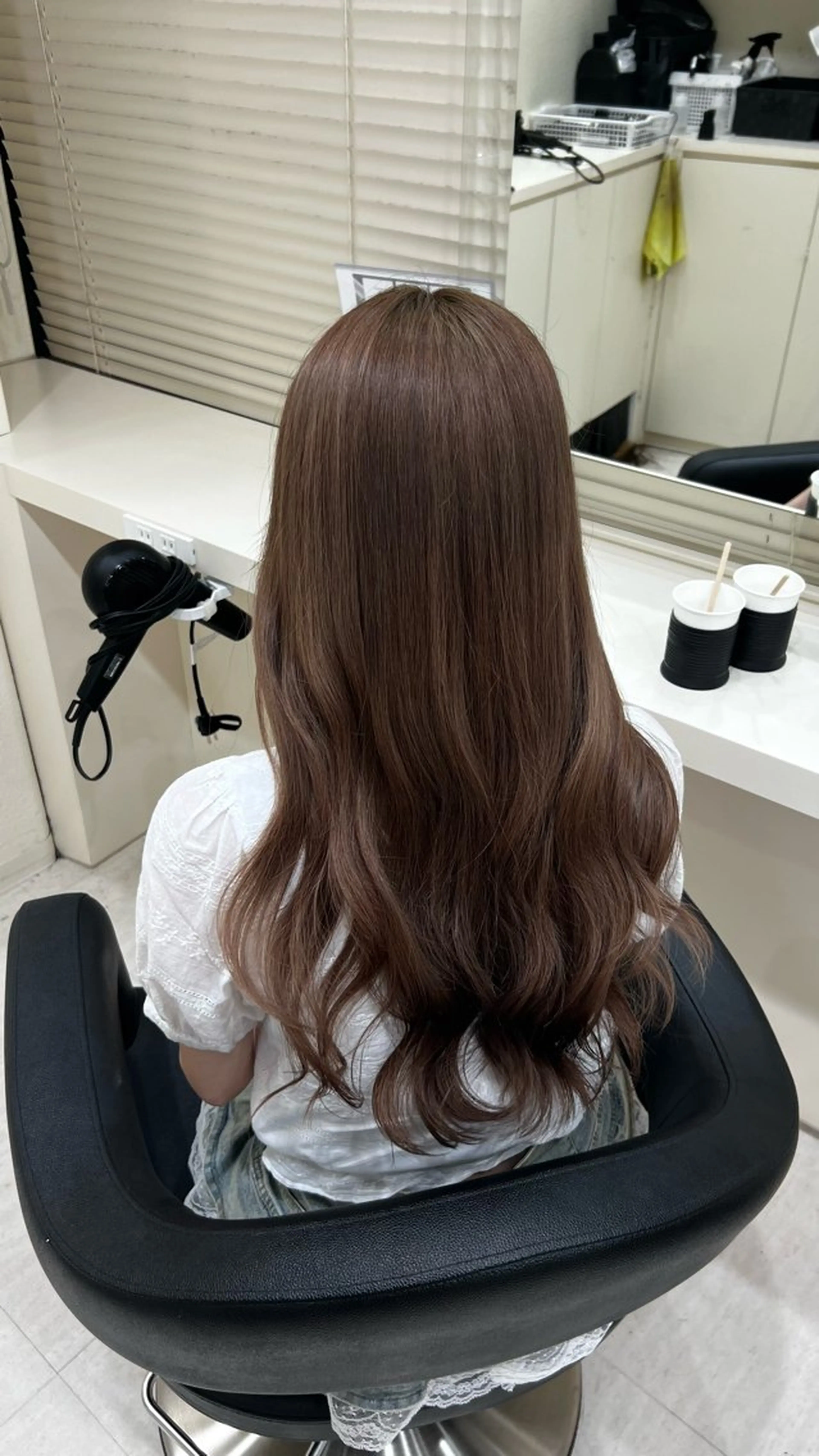 ロング カラー ヘアアレンジ ヘアカラー 韓国レイヤー＆ピンク 艶髪🩶maikoのヘアスタイル