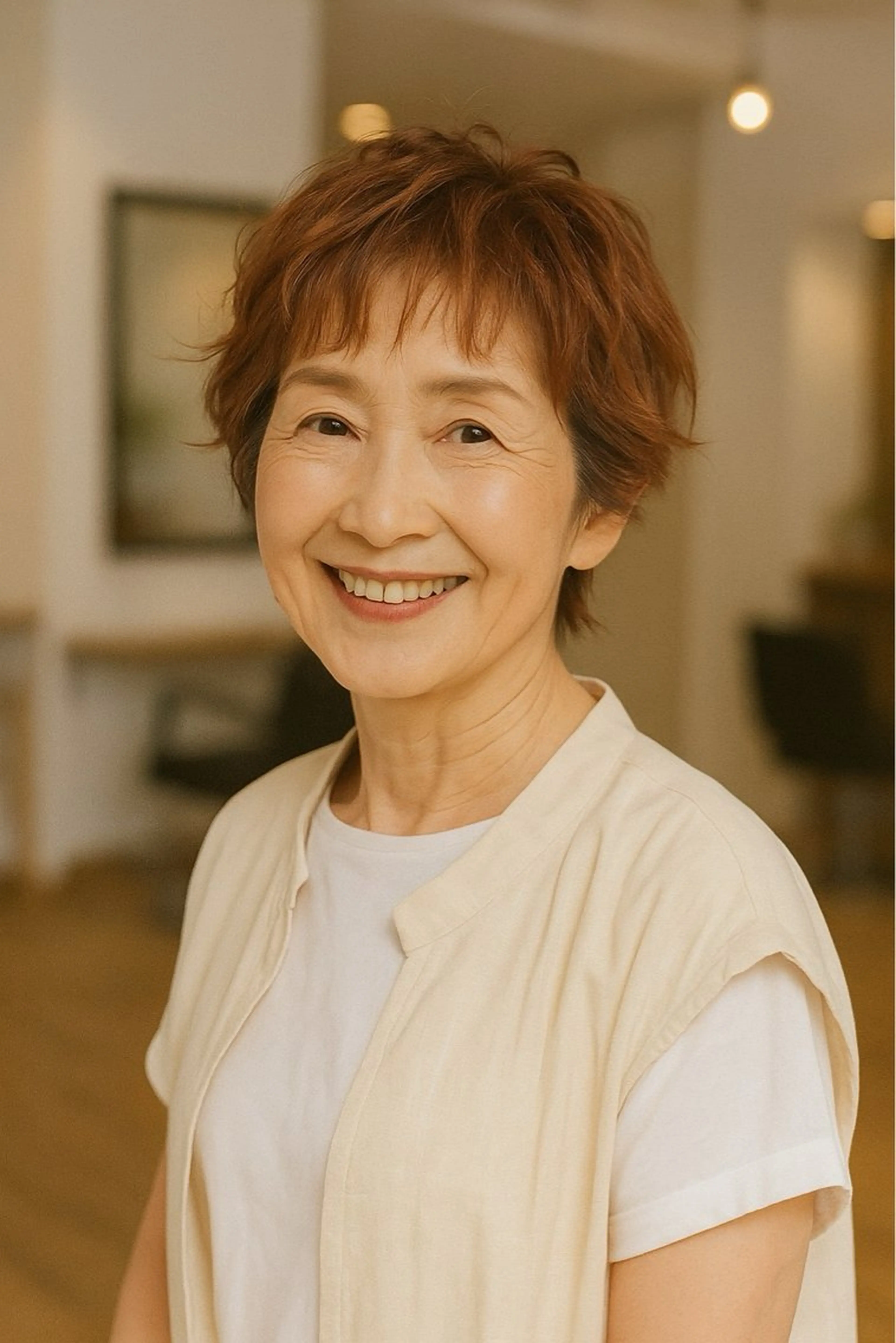 ショート ヘアカラー トリートメント 髪質改善/マツパ 垢抜け透明カラー衣笠のヘアスタイル