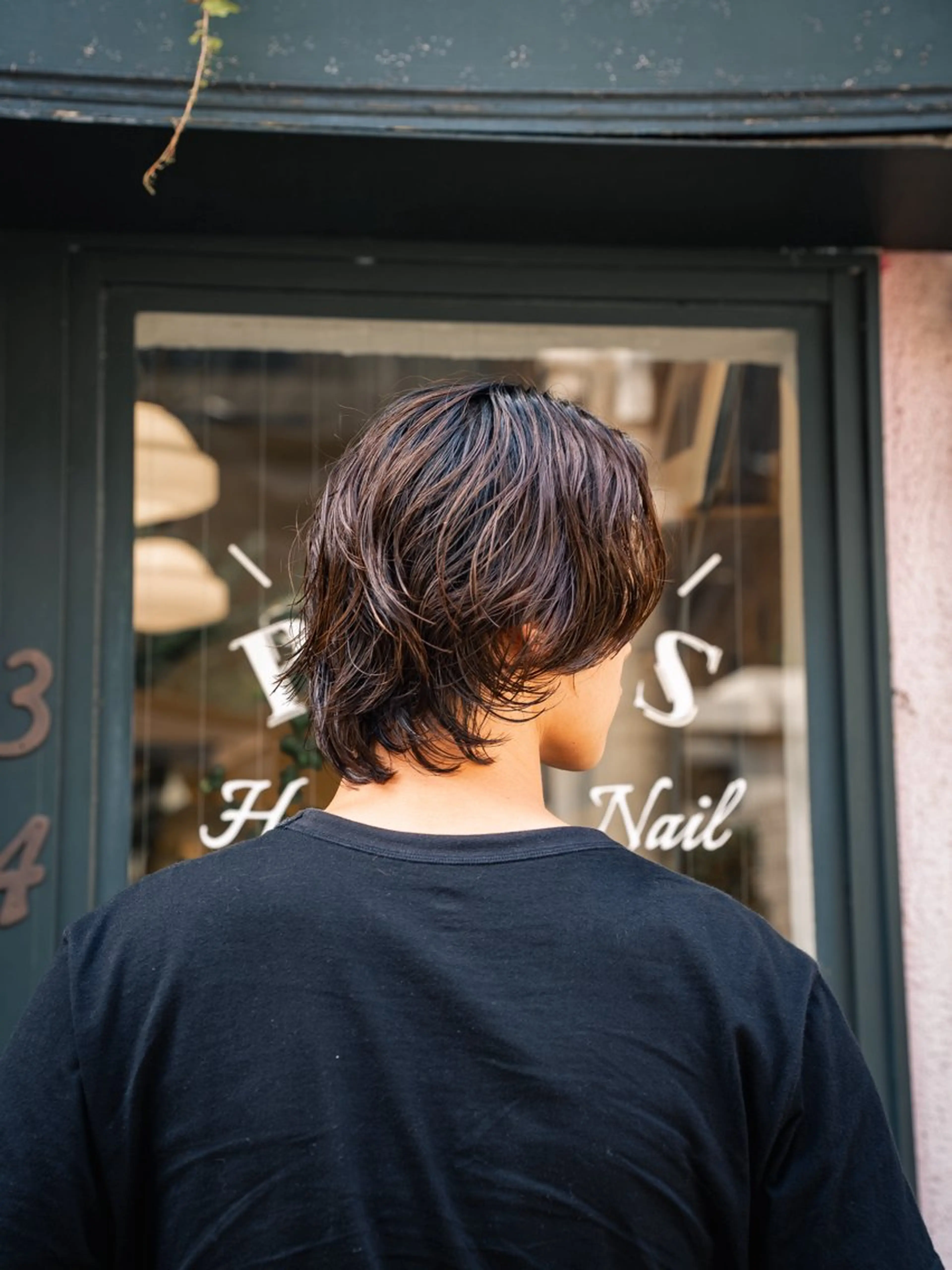 ミディアム カラー パーマ メンズ ミディアムパーマ メンズパーマ くせ毛 🔗メンズサロン🔗 Kieのヘアスタイル