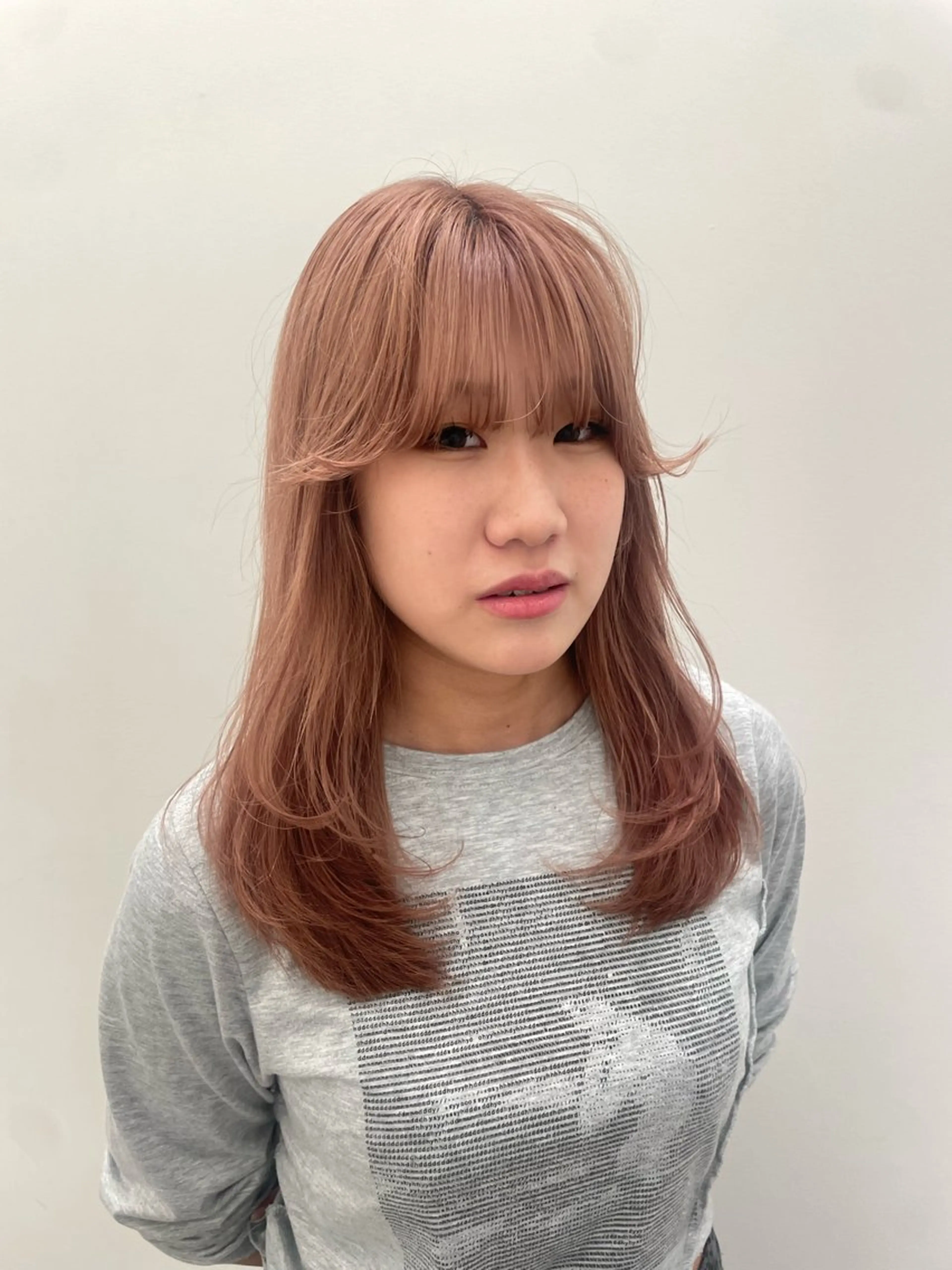 ロング レイヤーカット ミユ/ショート/ カットモデル/名東区のヘアスタイル