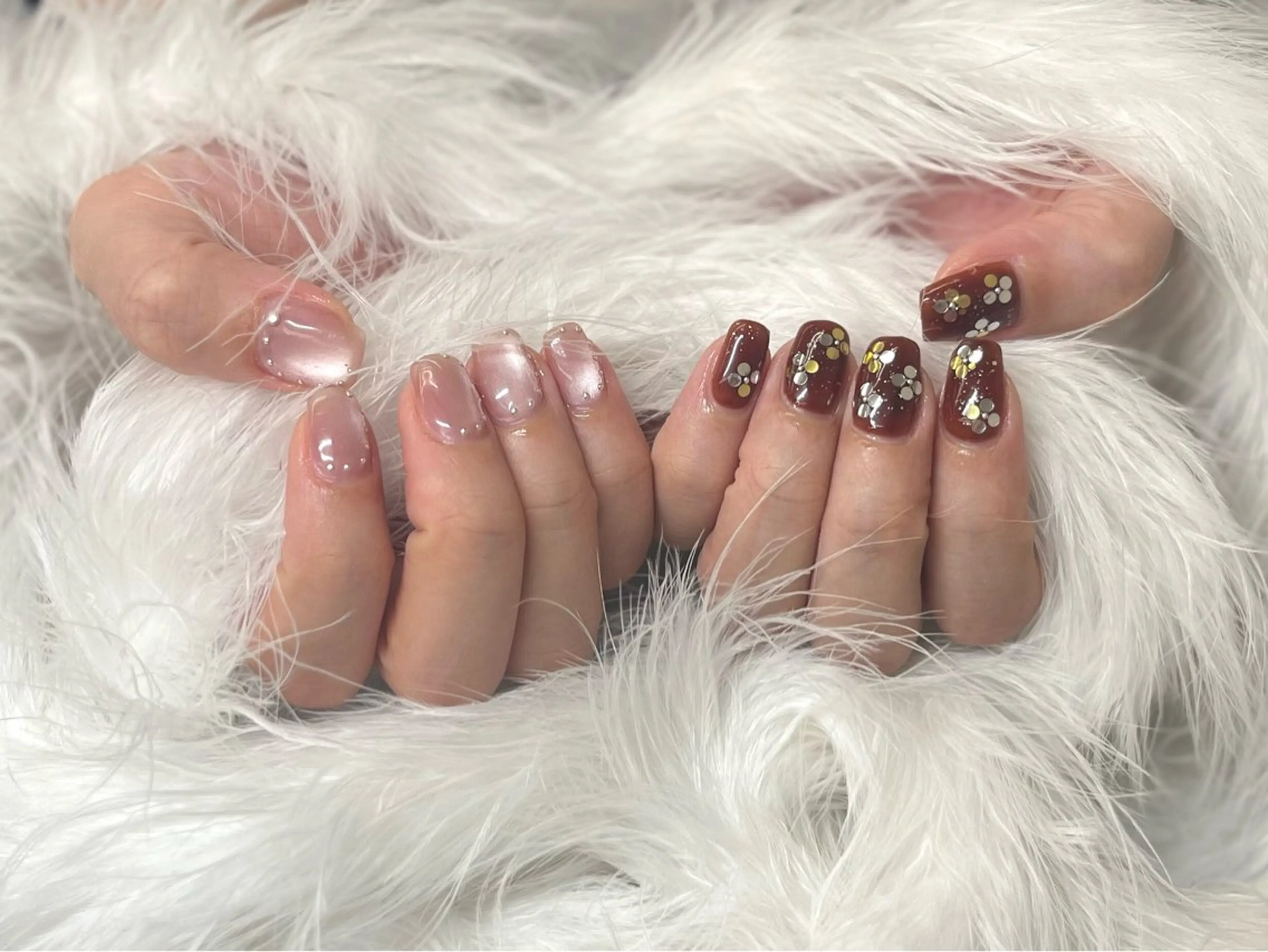 ネイル ハンドネイル honoka池袋🎀 ガーリーネイル🤍のネイルデザイン