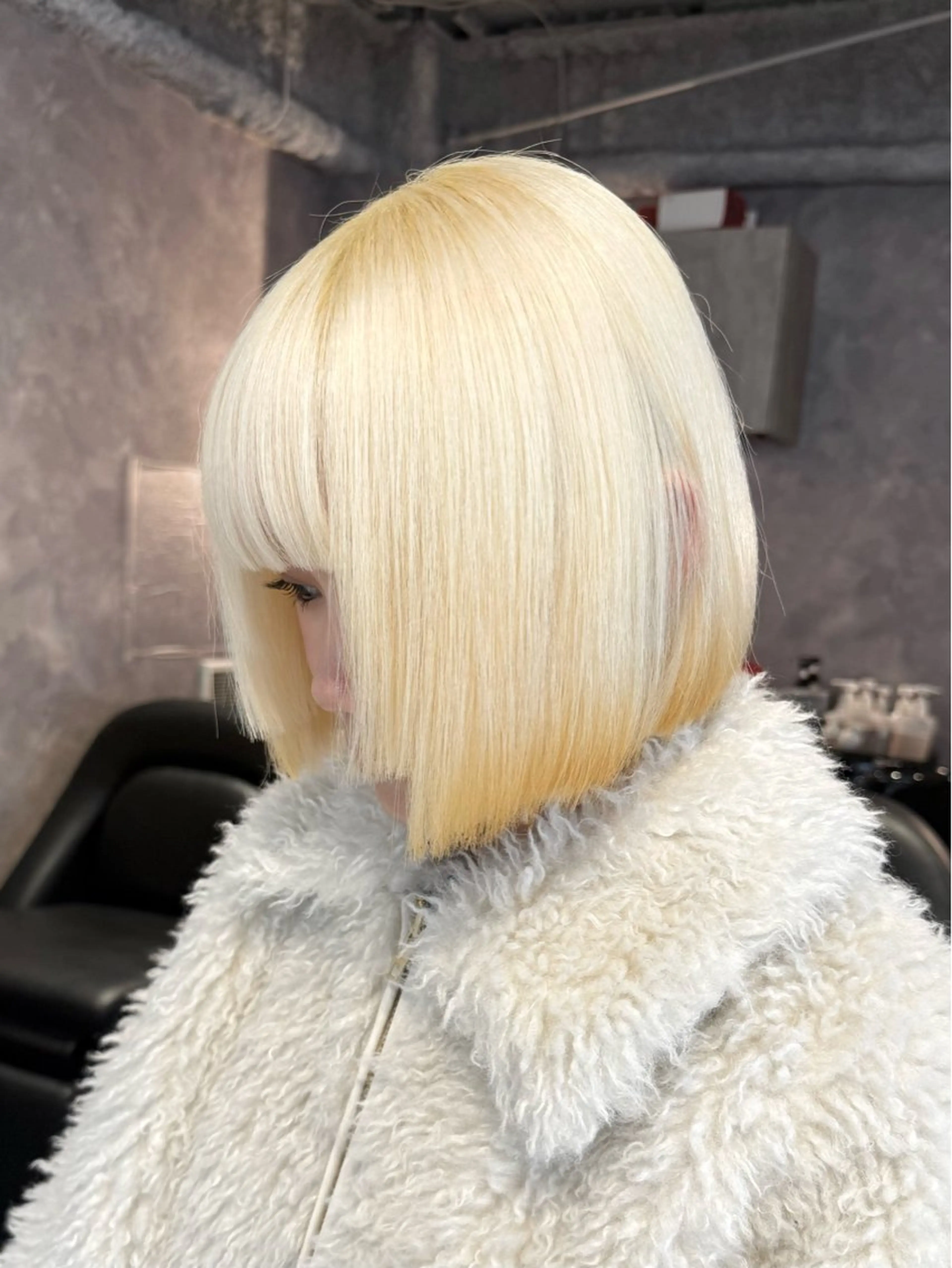 ミディアム カラー パーマ ヘアアレンジ ヘアカラー トリートメント 🌱巴結生🌿大宮 ☁️ミルクティーのヘアスタイル