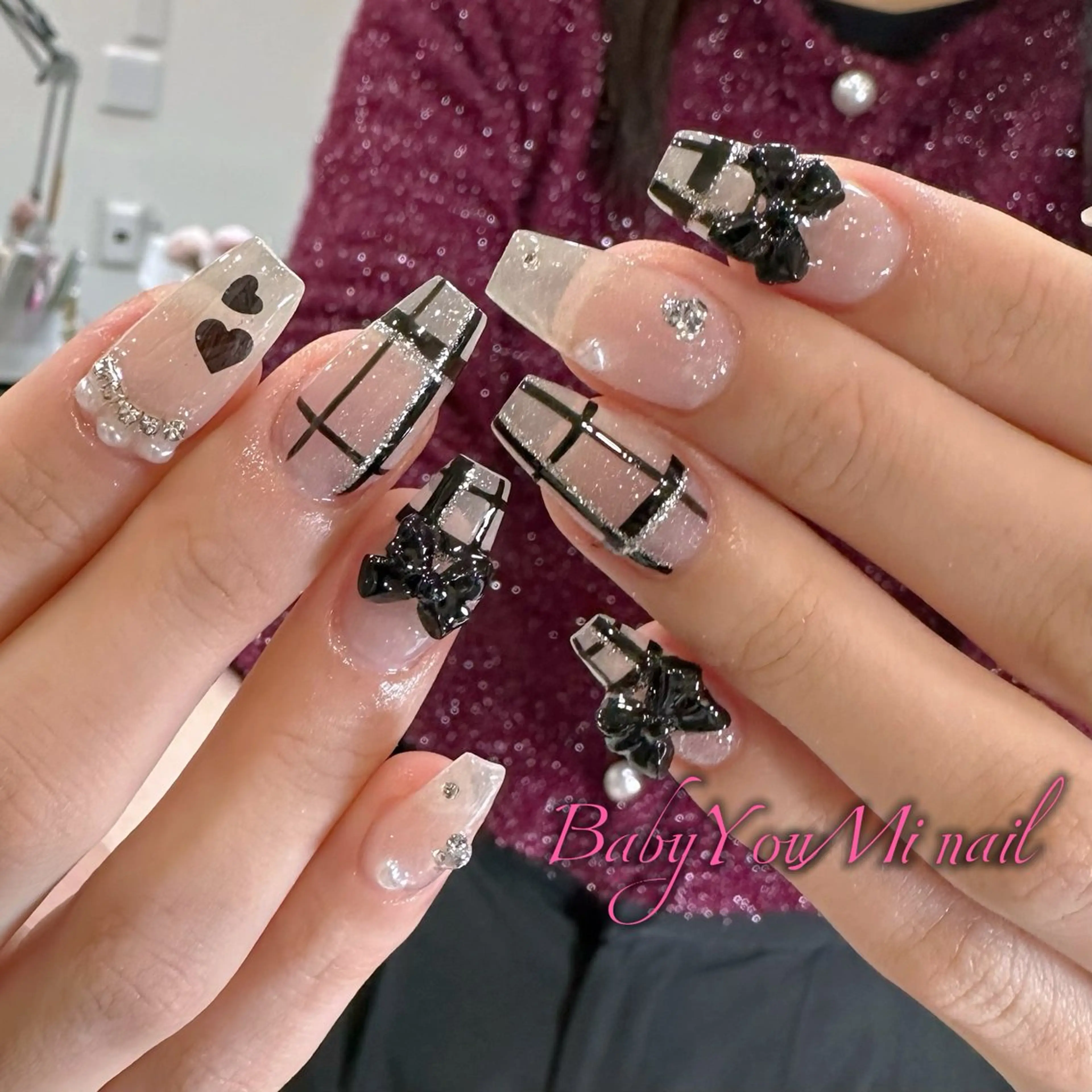 ネイル オーロラネイル 成人式 フットネイル フレンチネイル ジェルネイル ハンドネイル Oomiya 服部のネイルデザイン