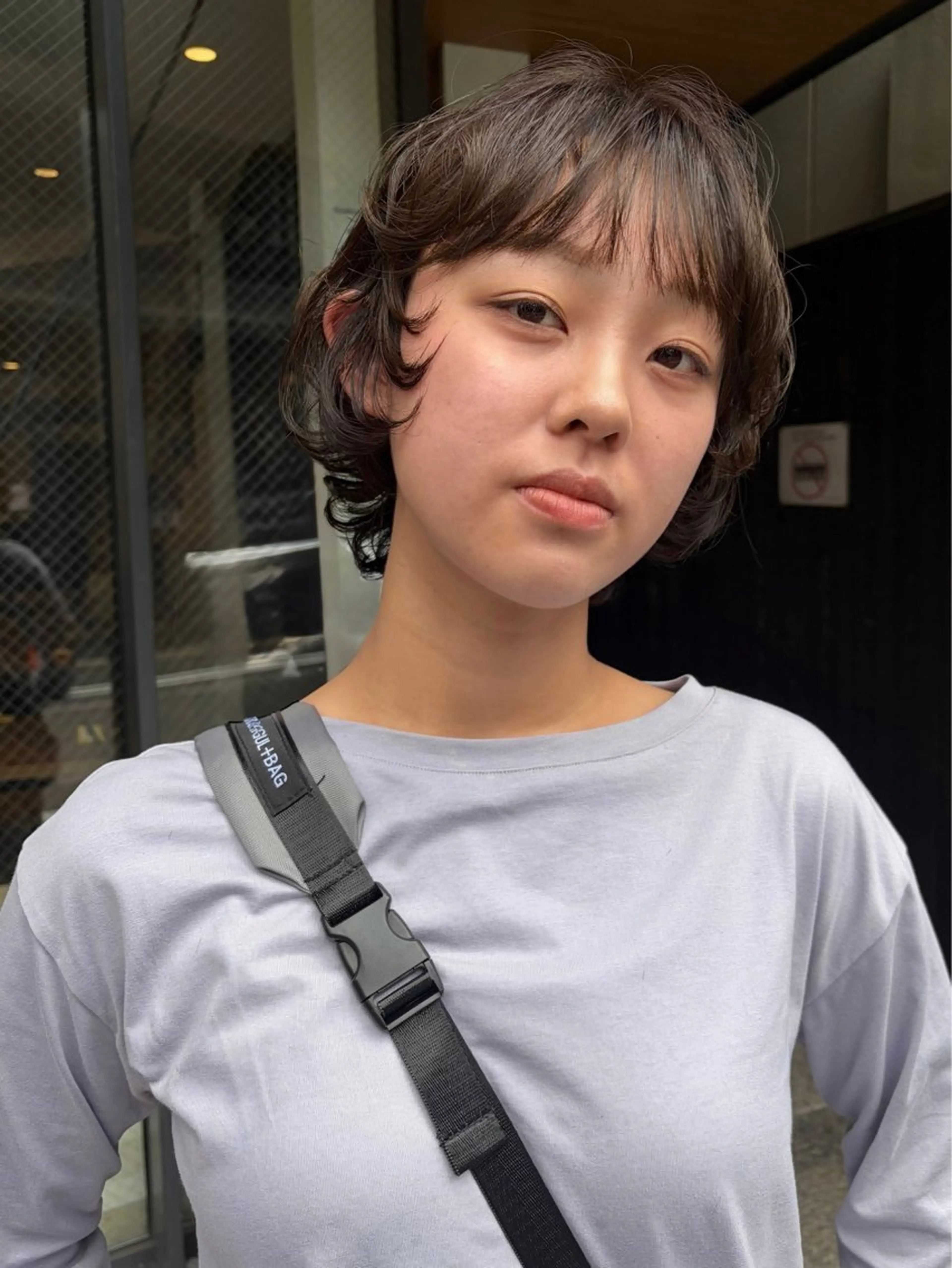 ショート くせ毛 外国人風カラー カット ヘアカラー トリートメント レイヤー/暖色/ 髪質改善/永礼芳果のヘアスタイル