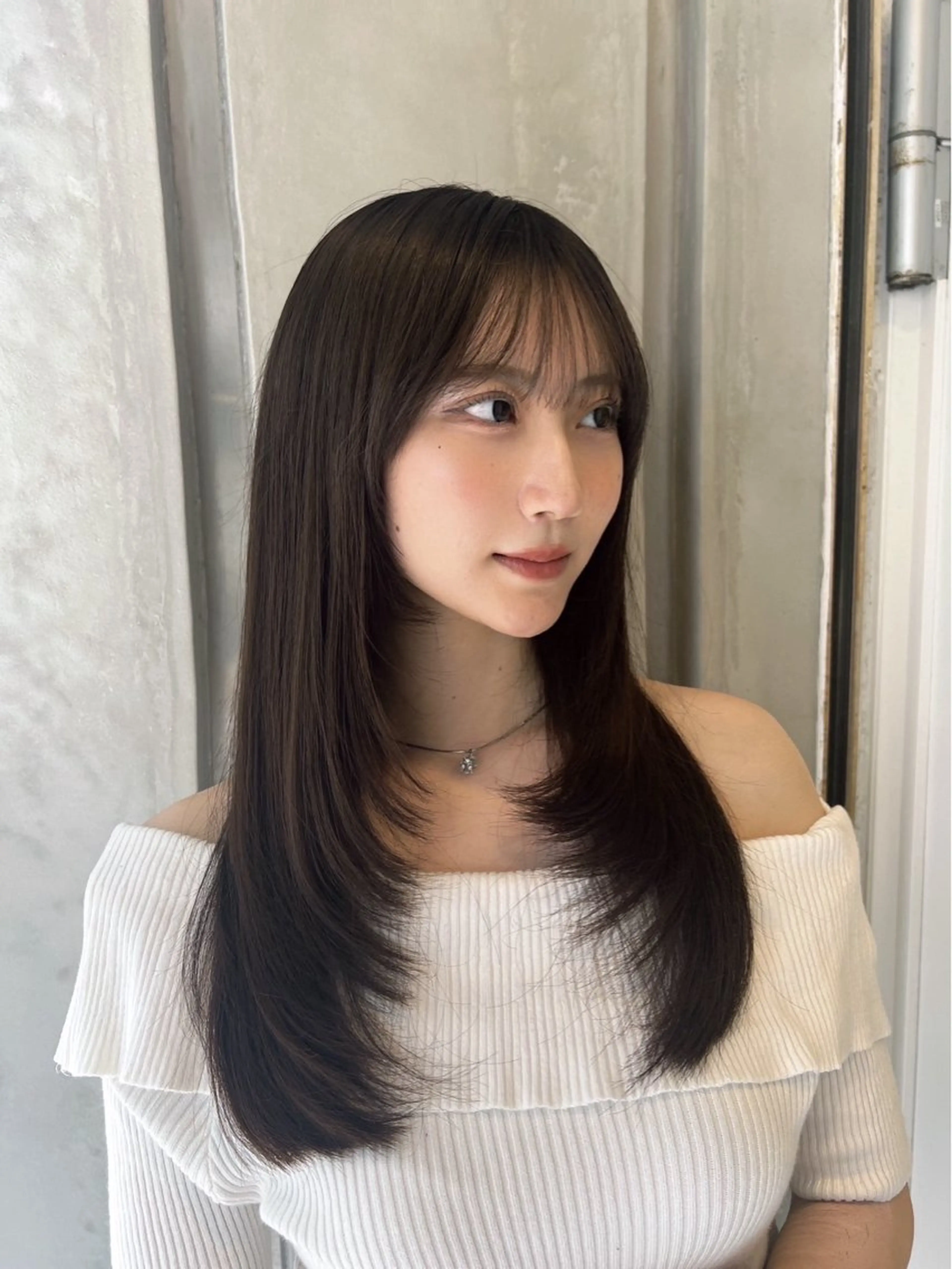 ミディアム カラー 顔まわりレイヤー レイヤーカット カット ヘアカラー トリートメント 💎透明感カラー特化 💎TAISEIのヘアスタイル