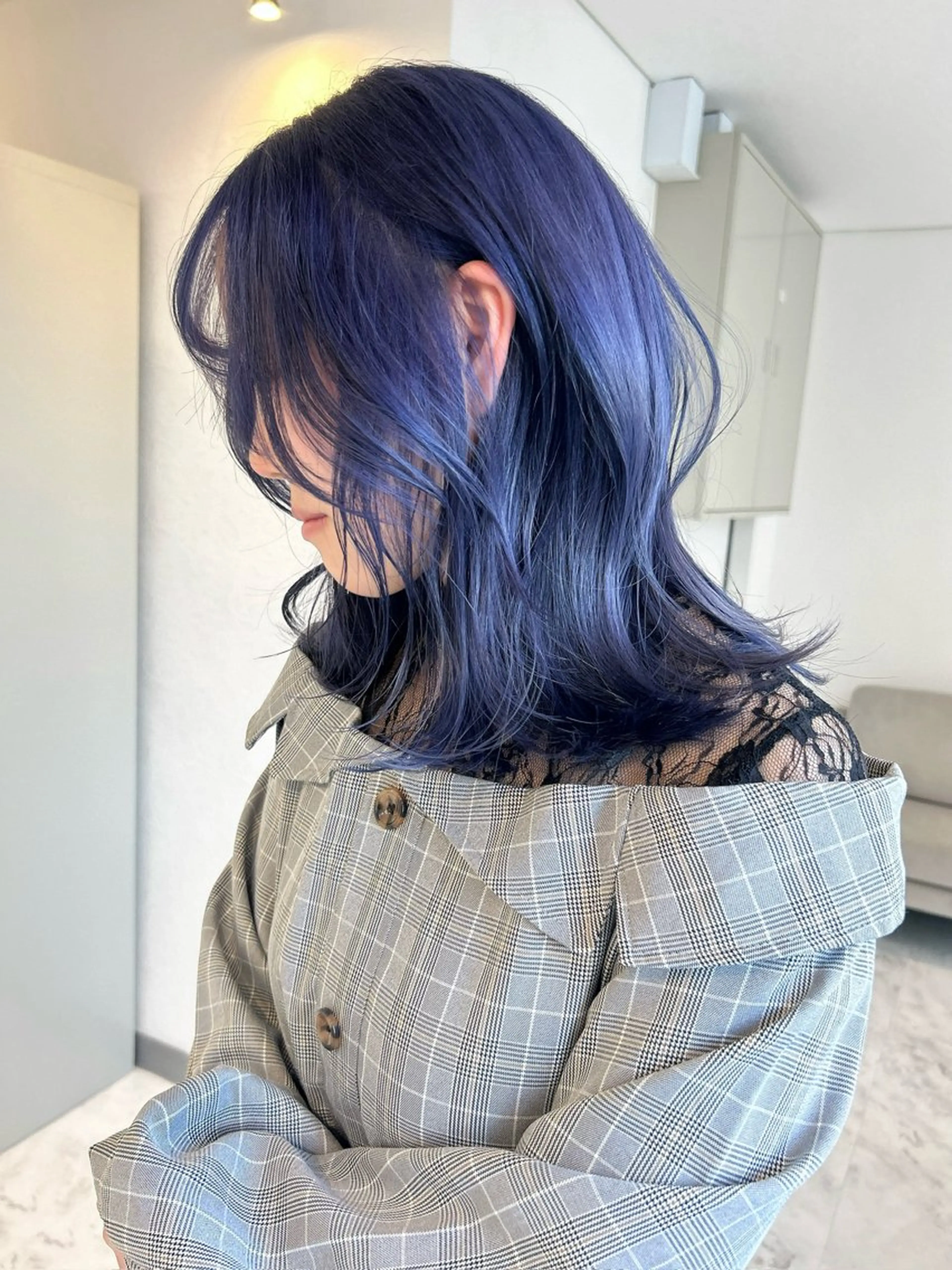 セミロング カラー ヘアカラー トリートメント RINA/ハイトーン /レイヤー/髪質改善のヘアスタイル