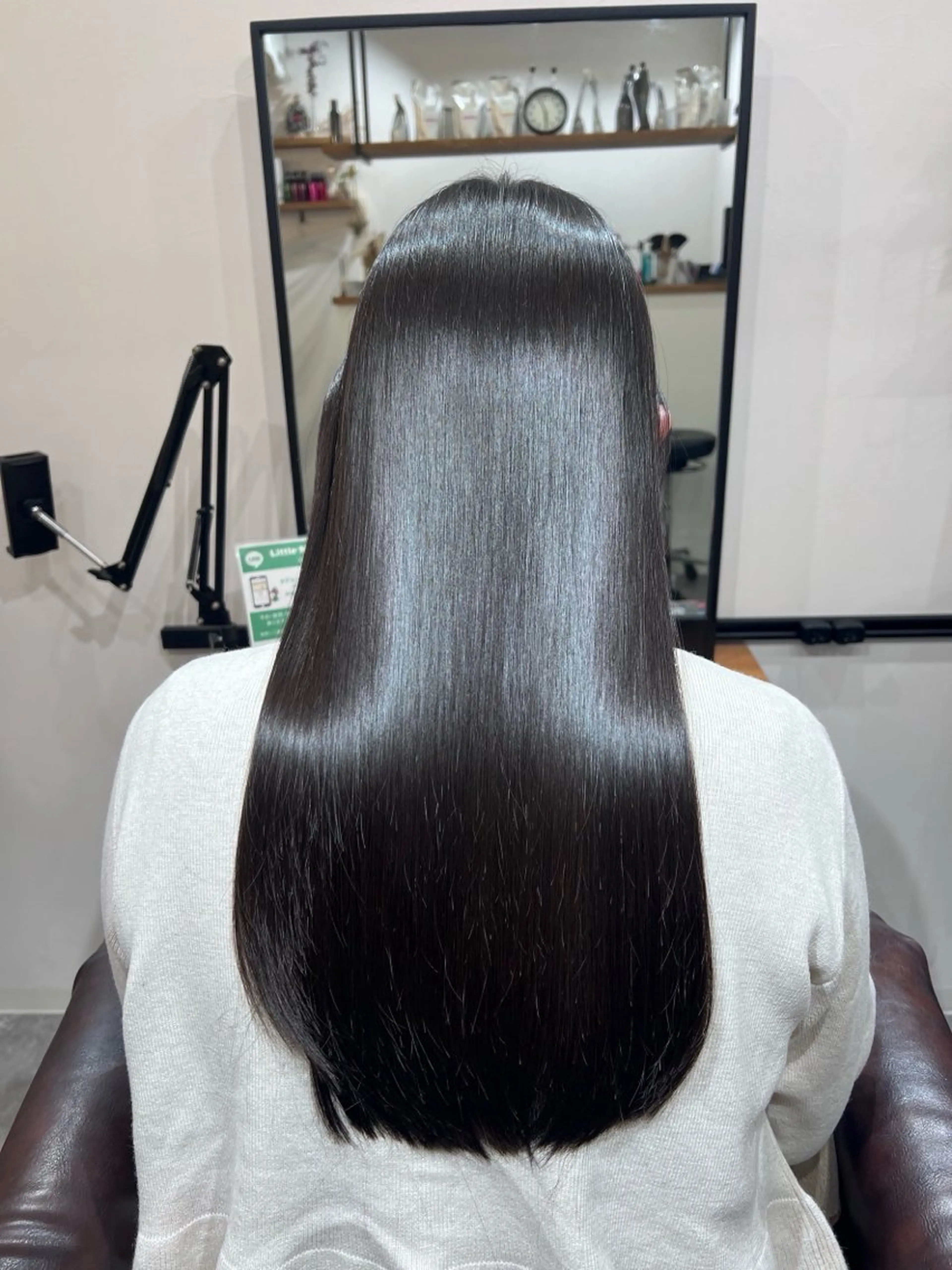 ロング カット 縮毛矯正 トリートメント 松下 祐太のヘアスタイル