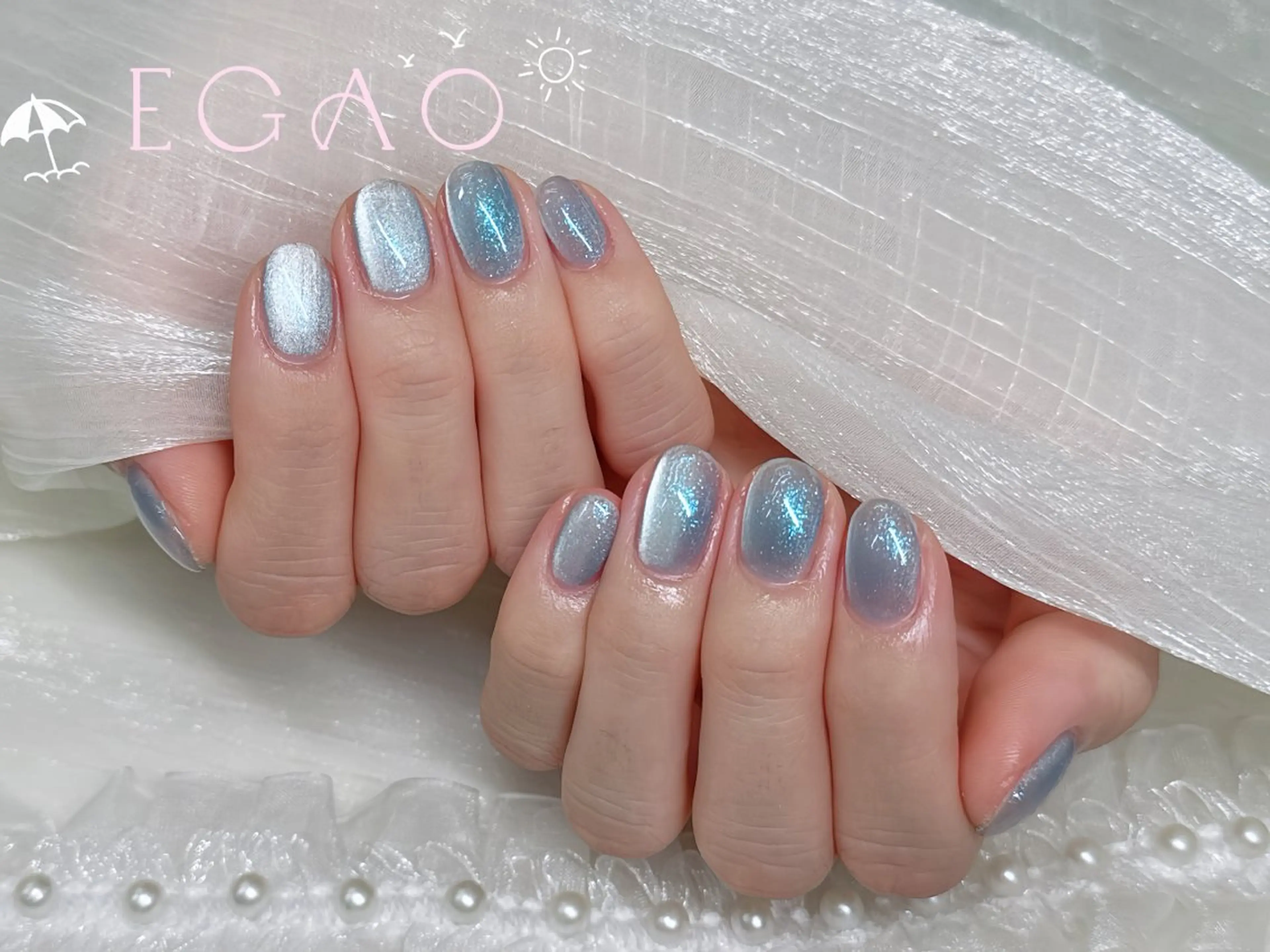 ネイル アートネイル フットネイル フレンチネイル ジェルネイル グラデーション ハンドネイル Egao Nail錦糸町店のネイルデザイン