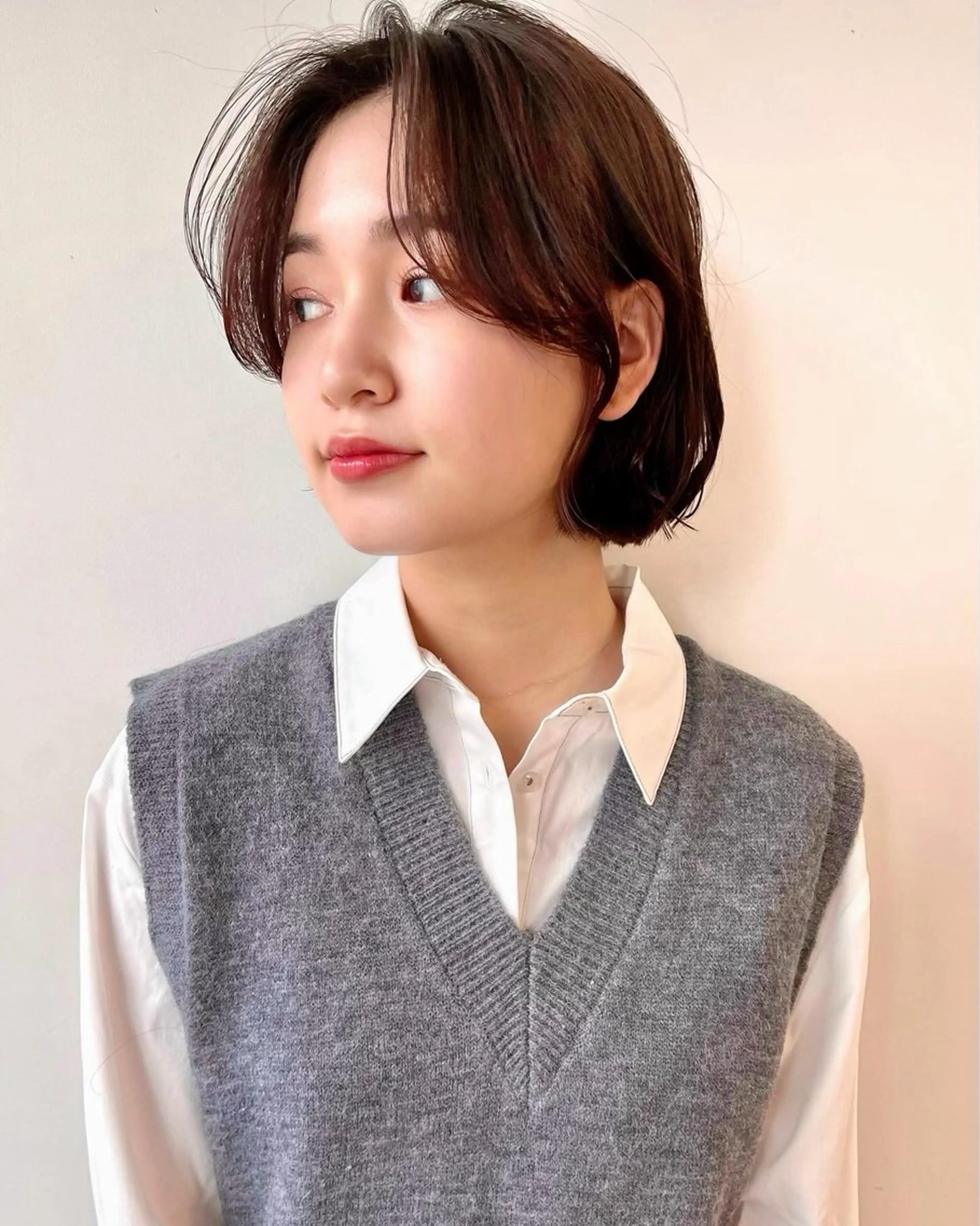 ショート カラー 🌱小顔ヘア/ボブ ミディアム/双葉🌱のヘアスタイル