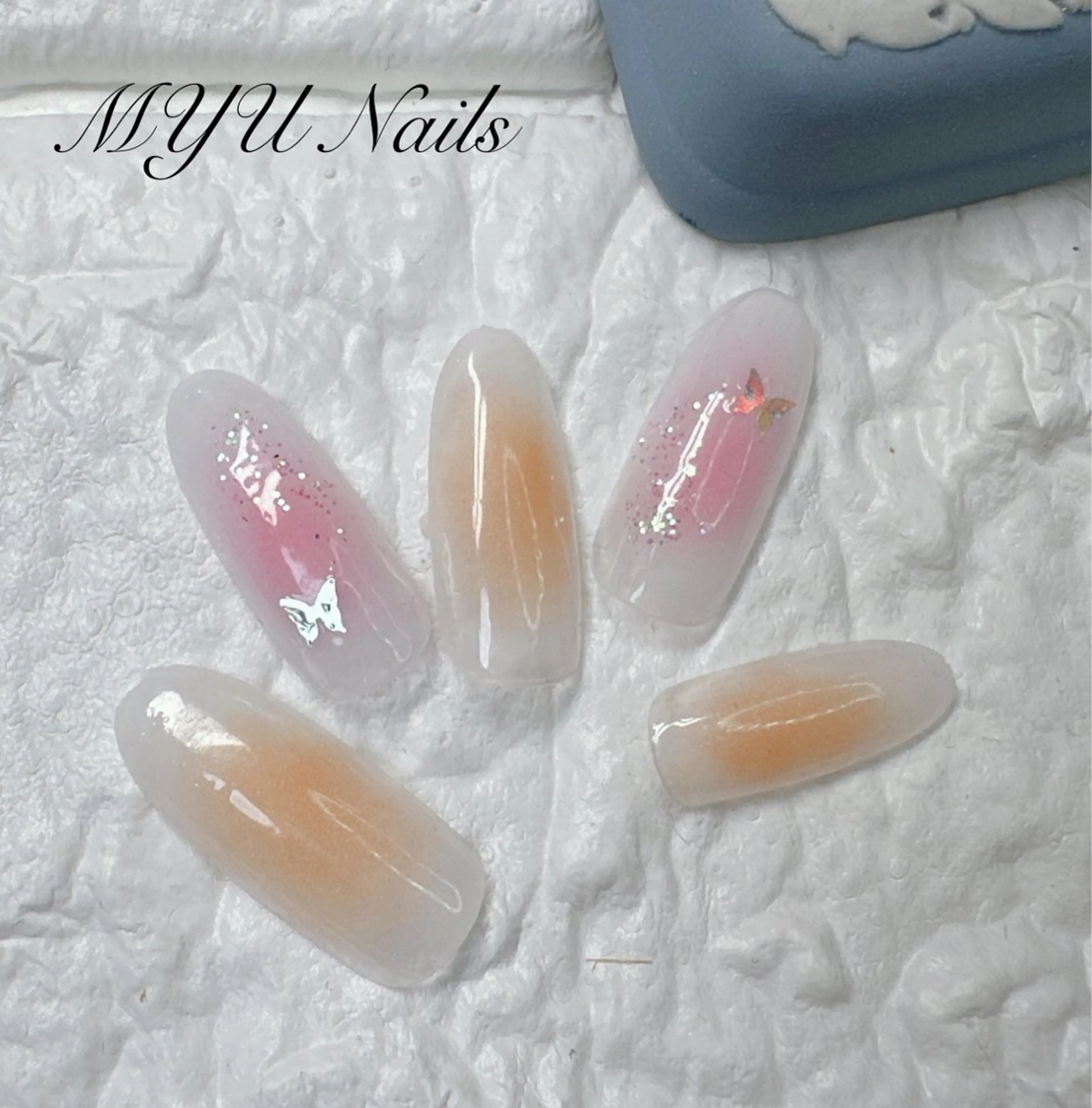 ネイル ジェルネイル 持ち込み パラジェル ハンドネイル MYU Nails所属・ニュアンスネイル🌈 MYU Nailsのネイルデザイン