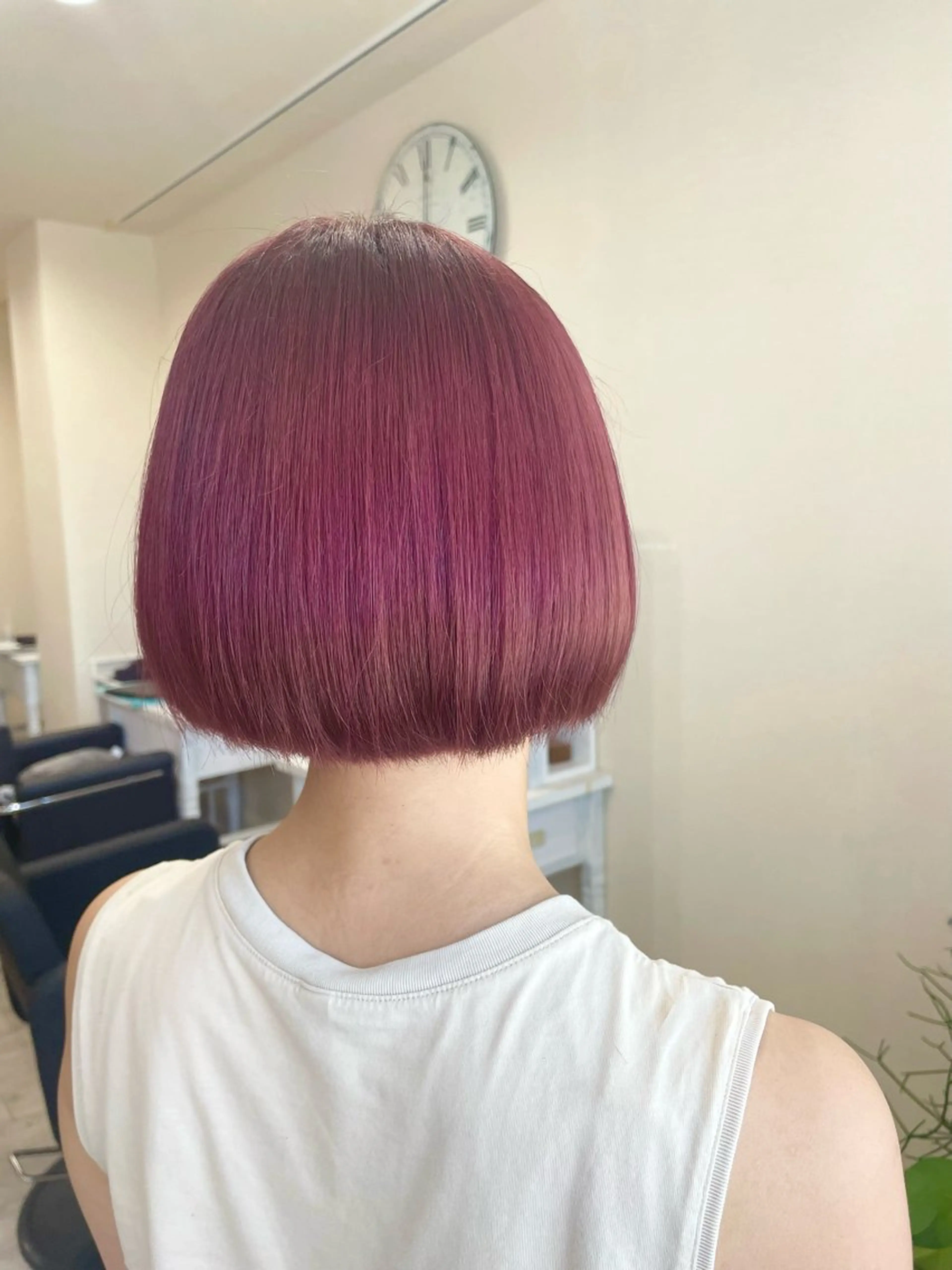 ショート カラー ブリーチ ピンクカラー 髪質改善 カット ヘアカラー トリートメント APPEL / fujiiのヘアスタイル