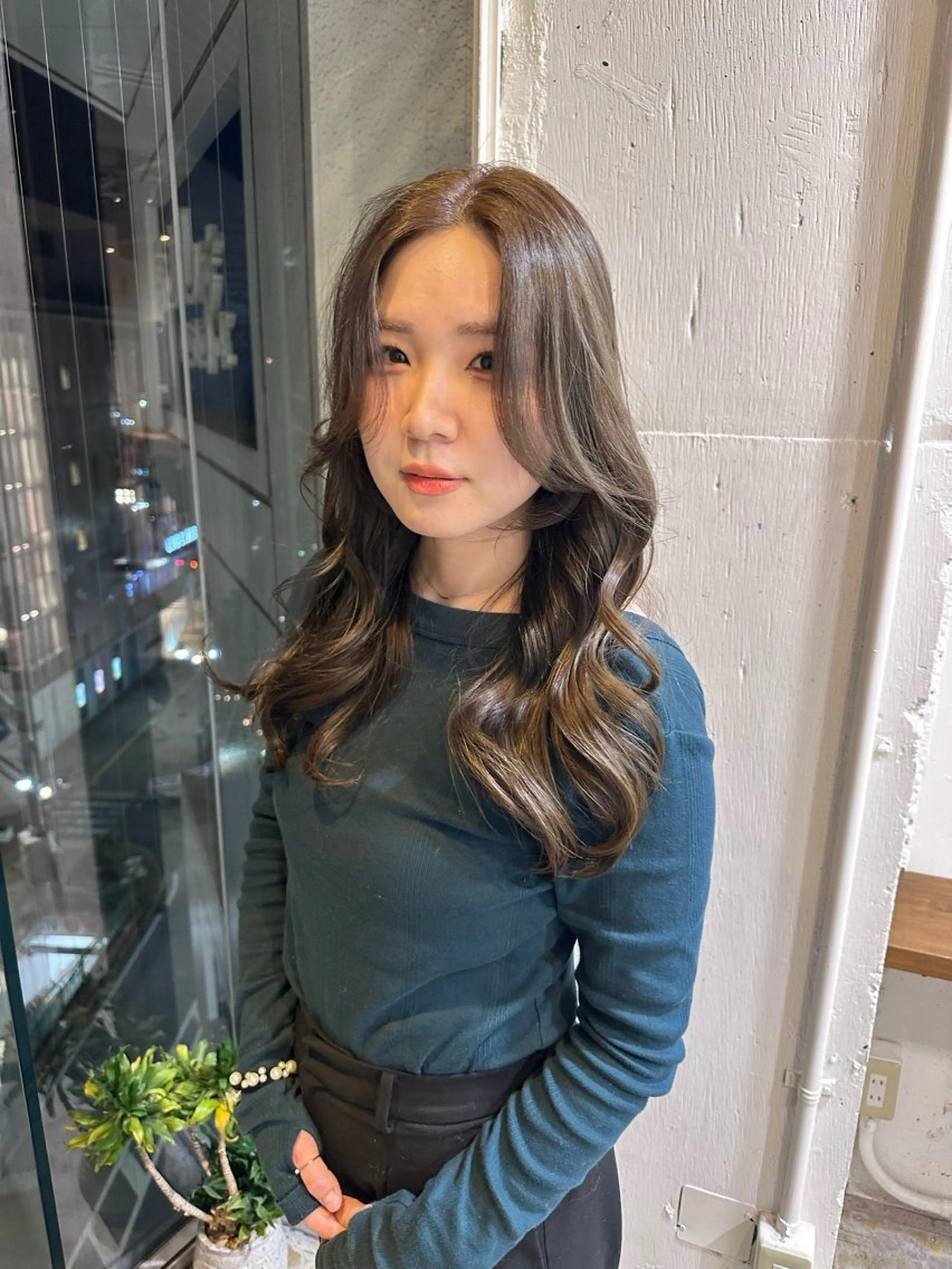 ロング カラー 韓国ヘア/wカラー レイヤー/RIN🎀のヘアスタイル