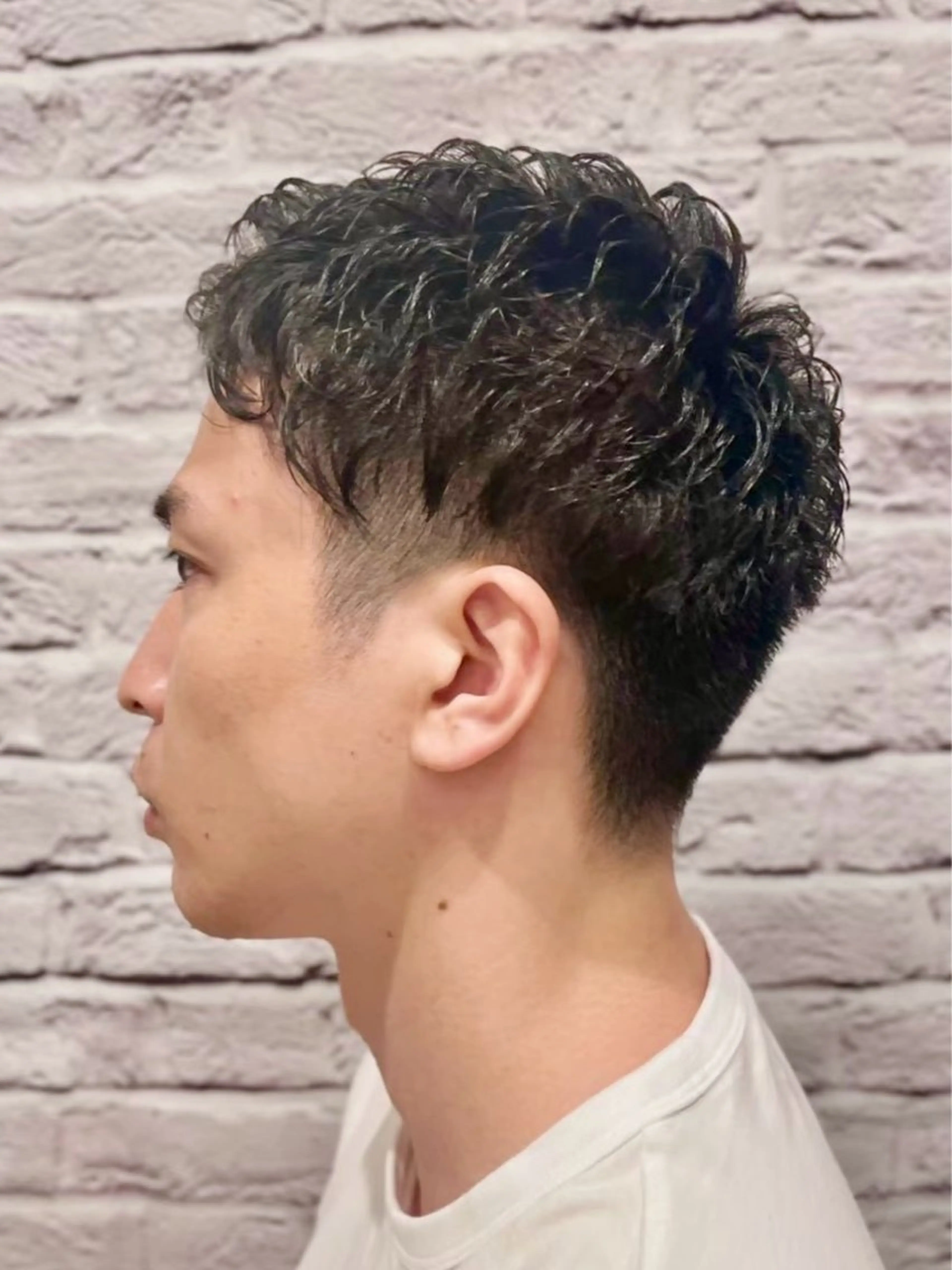 ショート パーマ ヘアアレンジ メンズ キッズ メンズカット/パーマ 山崎航平💈のヘアスタイル