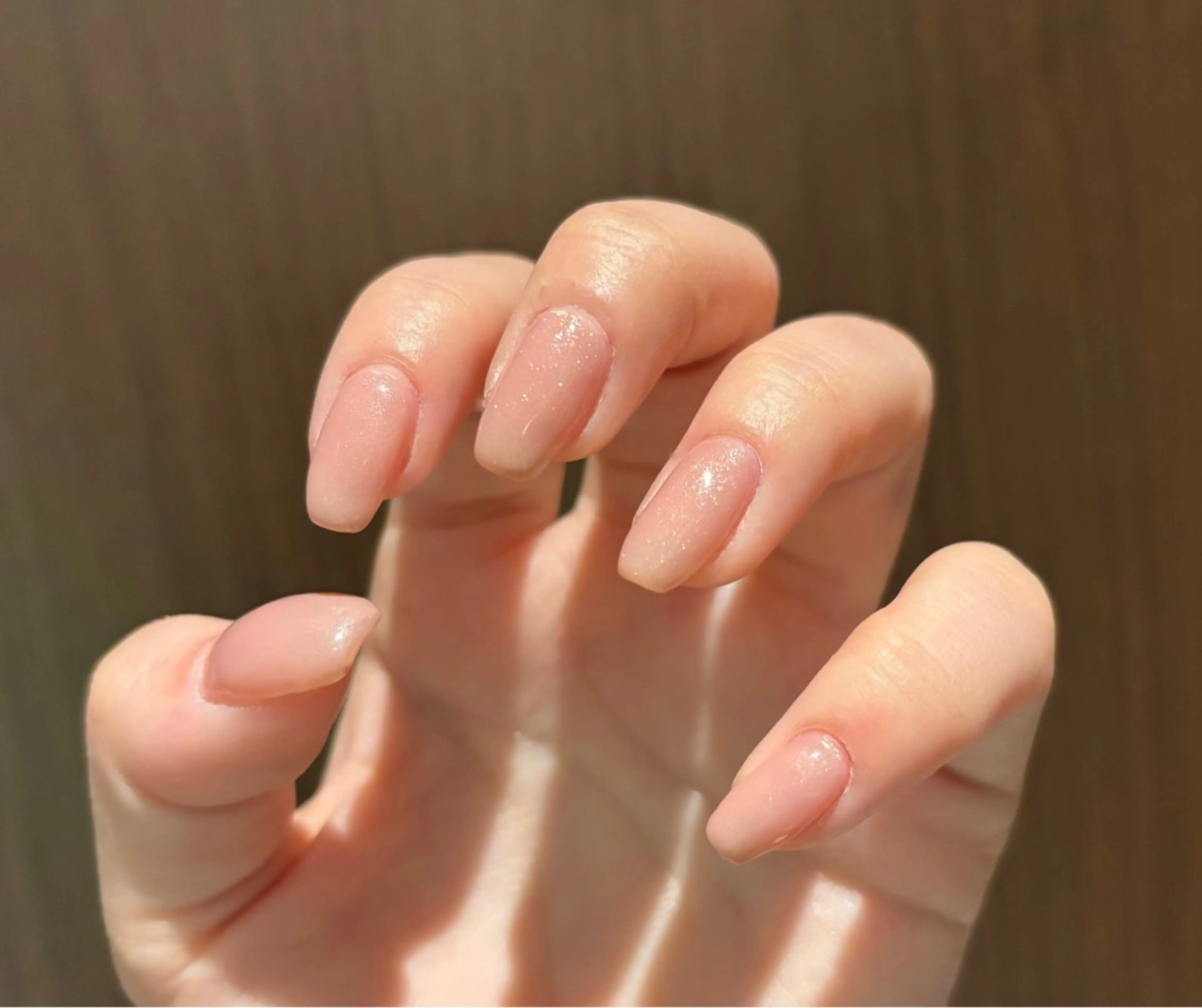 ネイル ラメ(グリッター) ワンカラーネイル ピンク bs-nail Aiのネイルデザイン