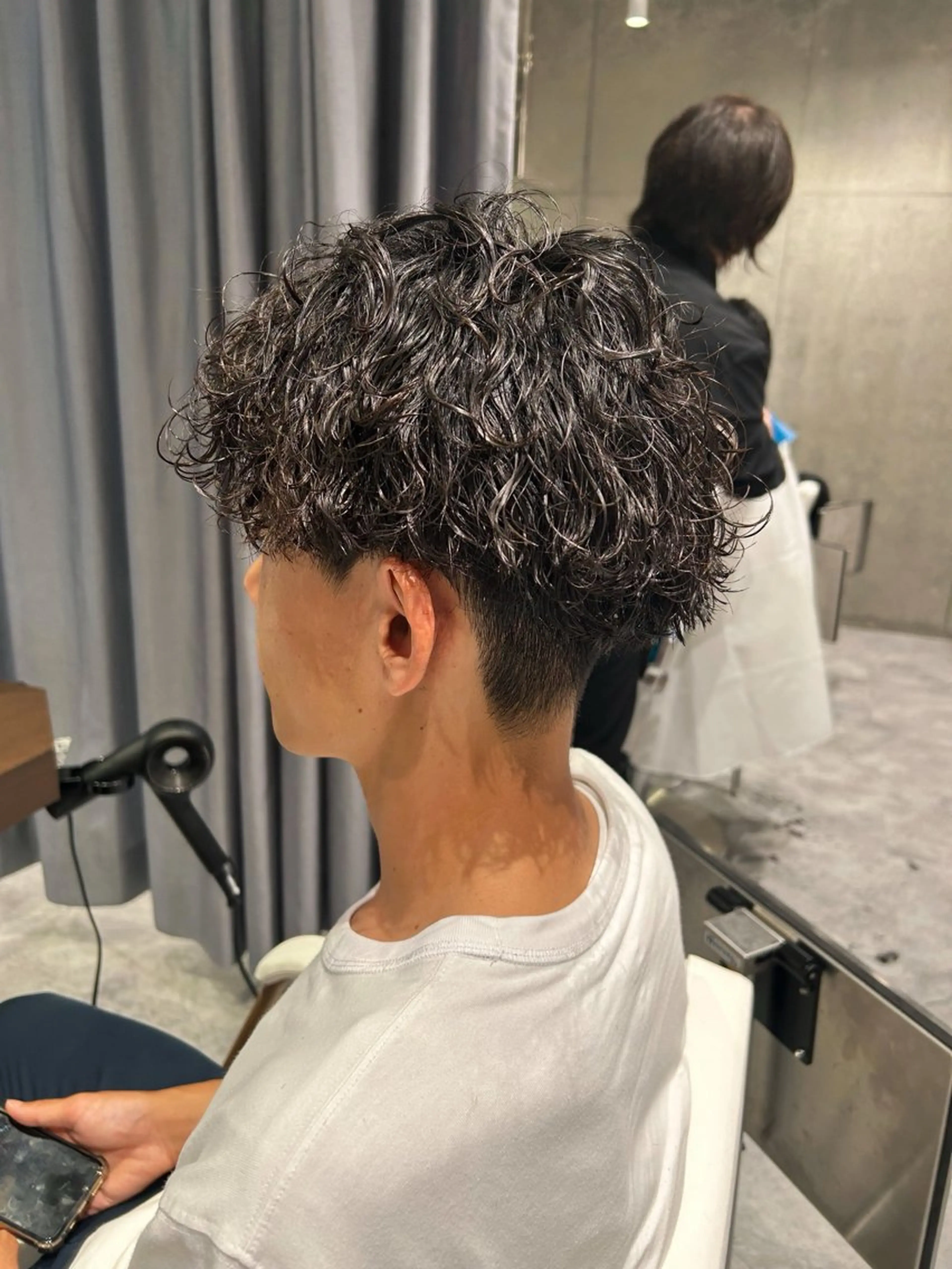 ショート パーマ カット パーマ 🫧透明感イルミナ カラー🫧三浦菜々子のヘアスタイル