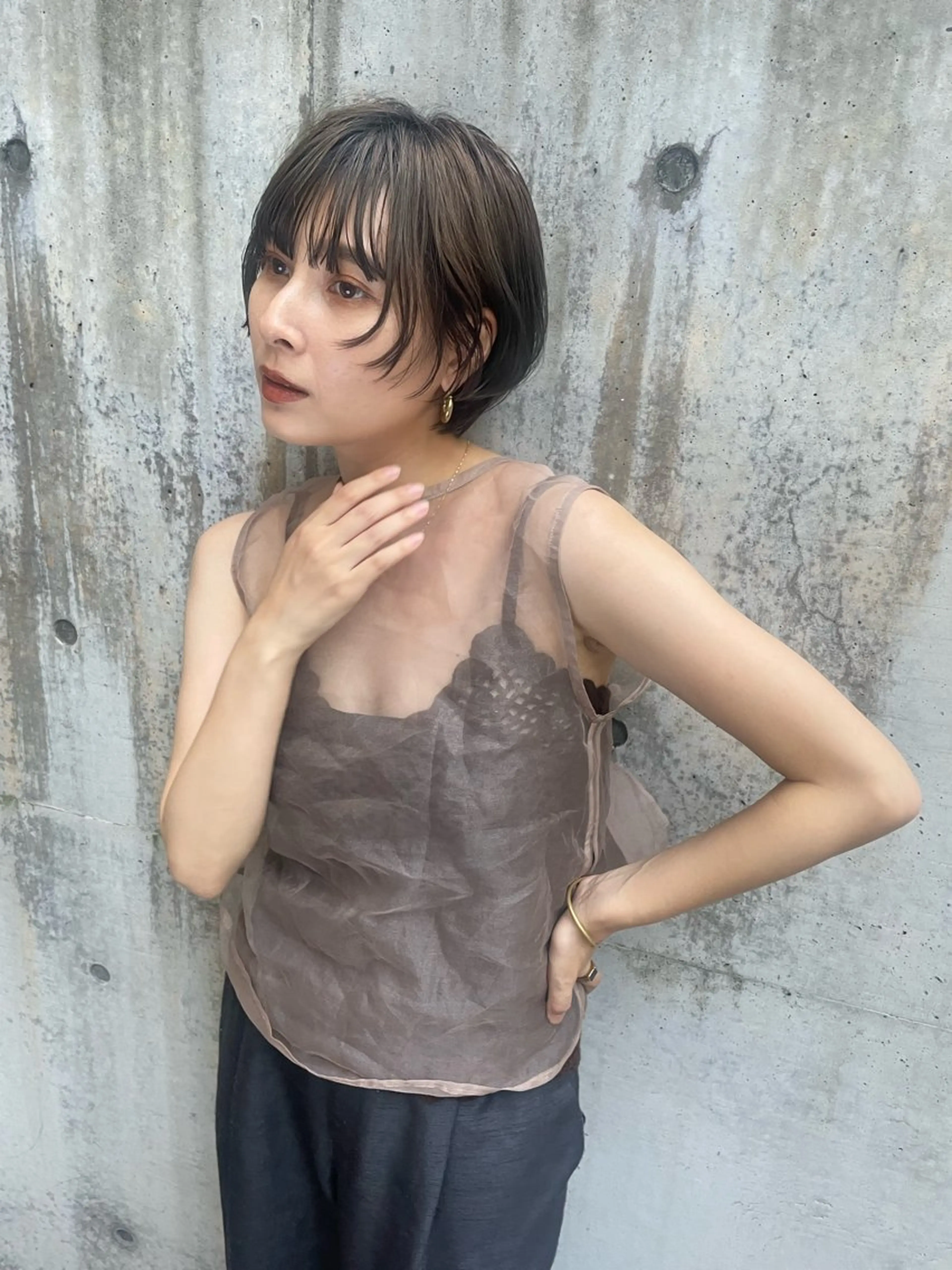 ショート カラー ショート/ボブ/ 心斎橋/宮脇美奈のヘアスタイル