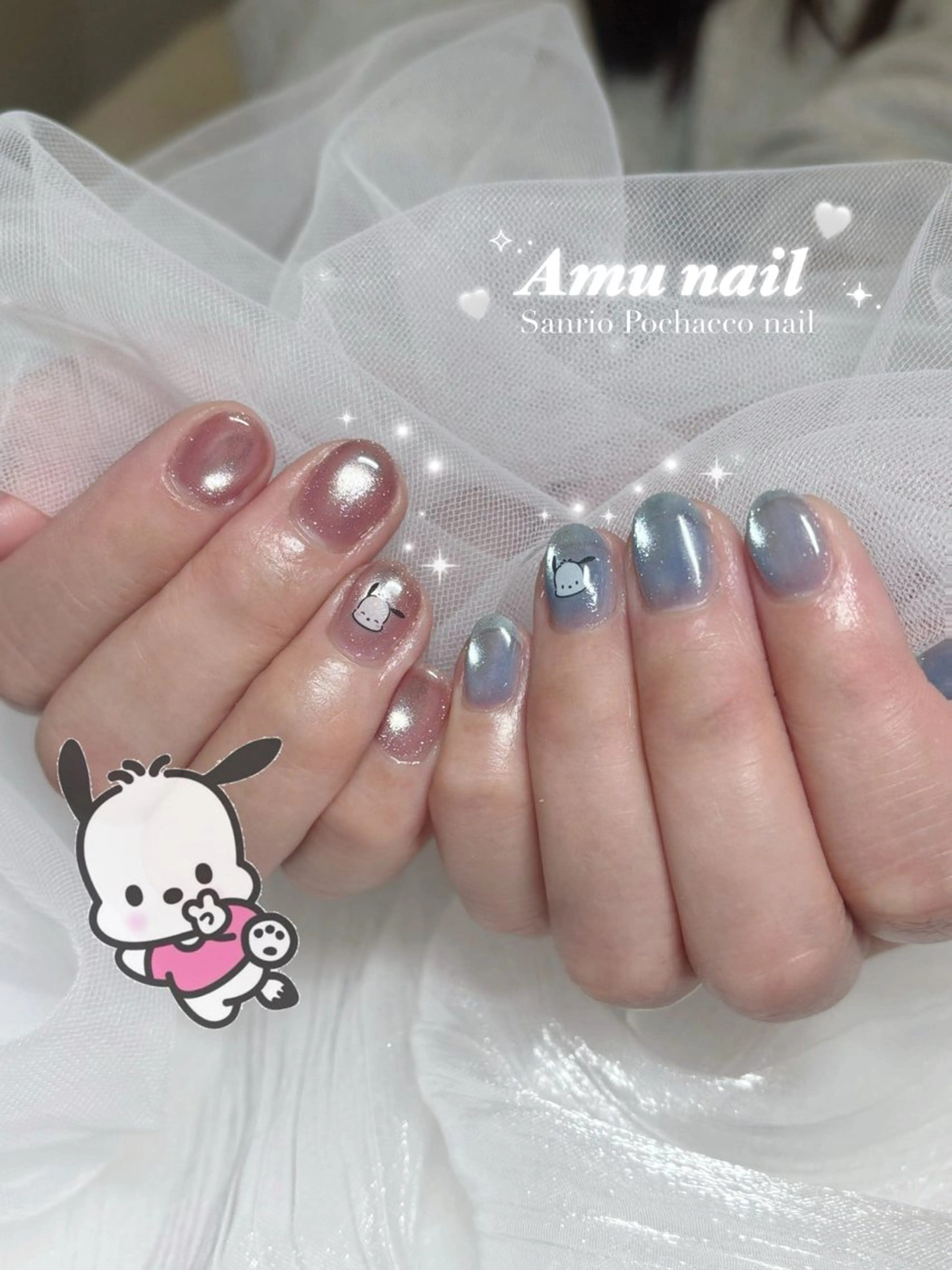 ネイル ハンドネイル 𝐀𝐦𝐮 𝐧𝐚𝐢𝐥のネイルデザイン