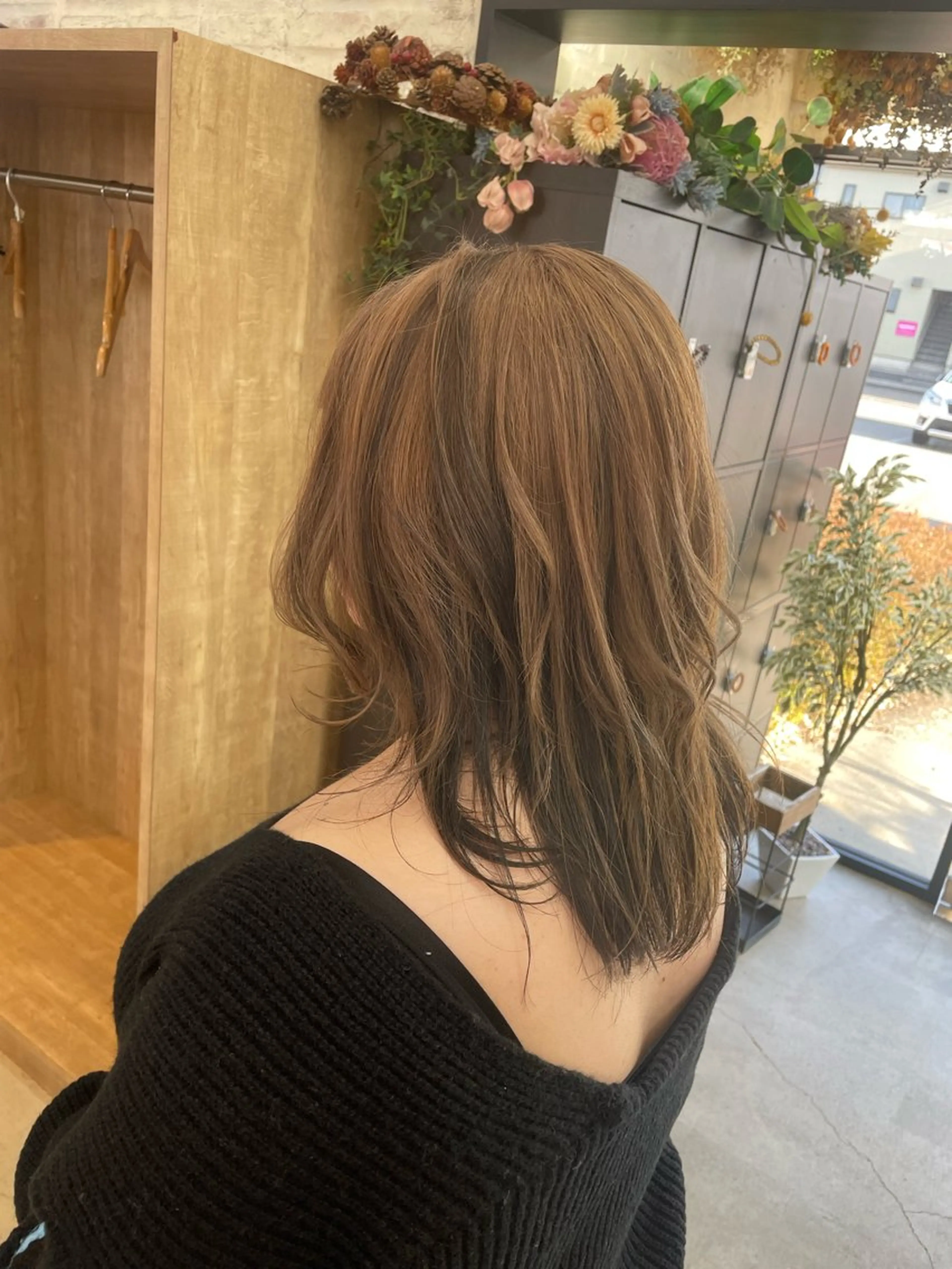 ミディアム カット ヘアカラー テラダ ユウシン西金沢のヘアスタイル