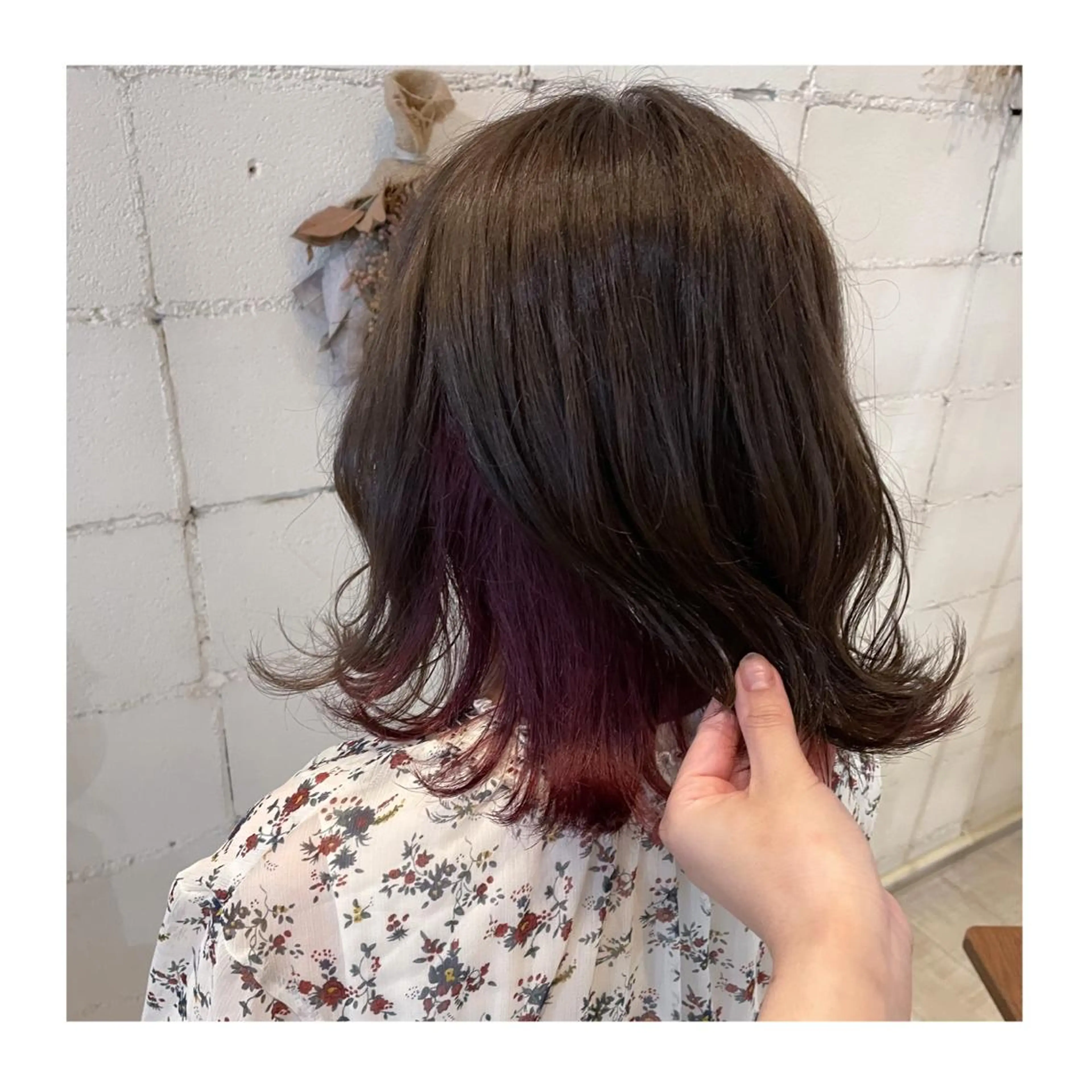 ミディアム カラー アッシュ アッシュグレー アッシュグレージュ グレージュ インナーカラー ヘアカラー ❁⃘ ち だ り さ ❁⃘のヘアスタイル