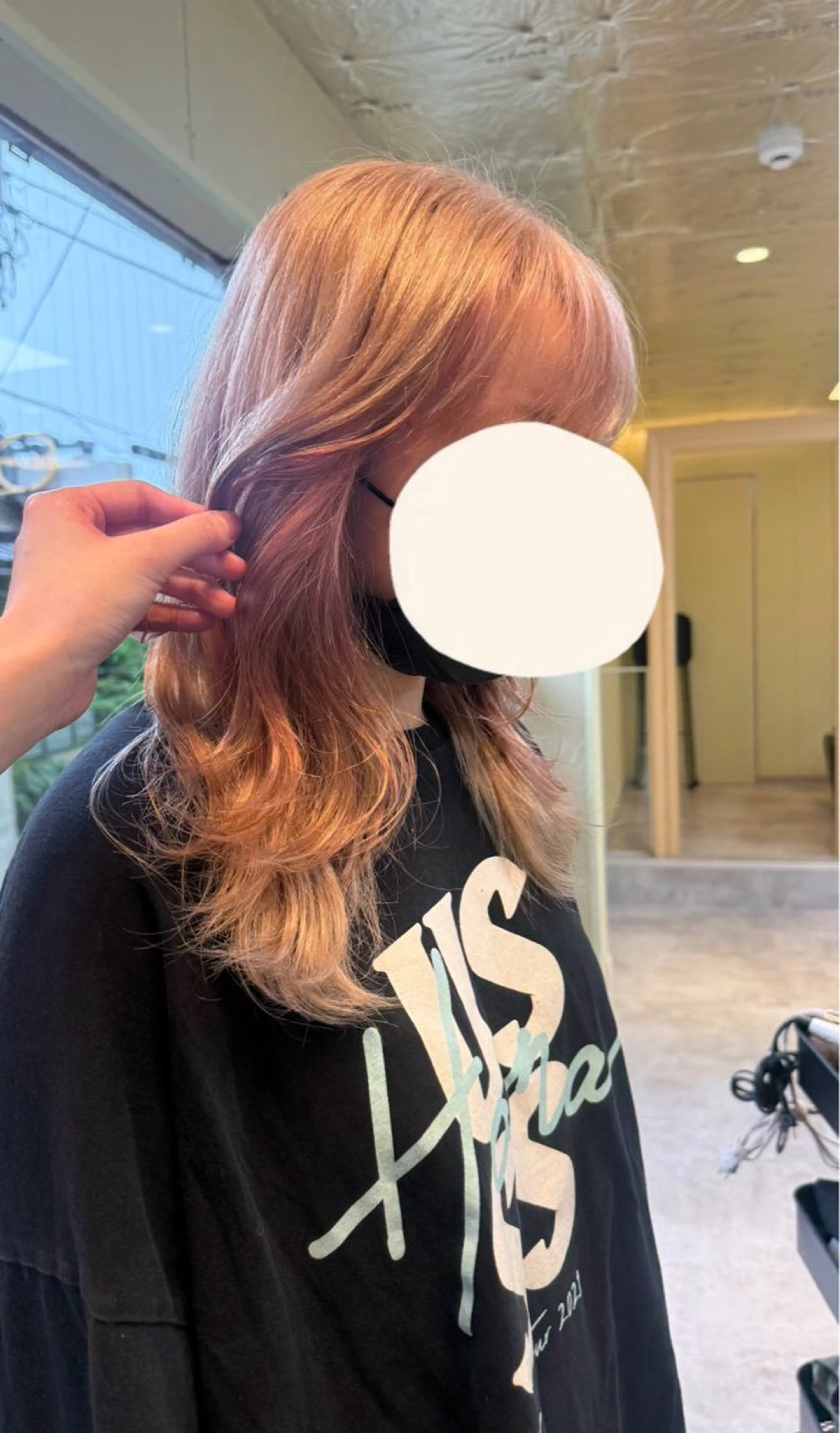 ロング カラー カット ヘアカラー トリートメント 伶風/ボブ/ ハッシュカットのヘアスタイル