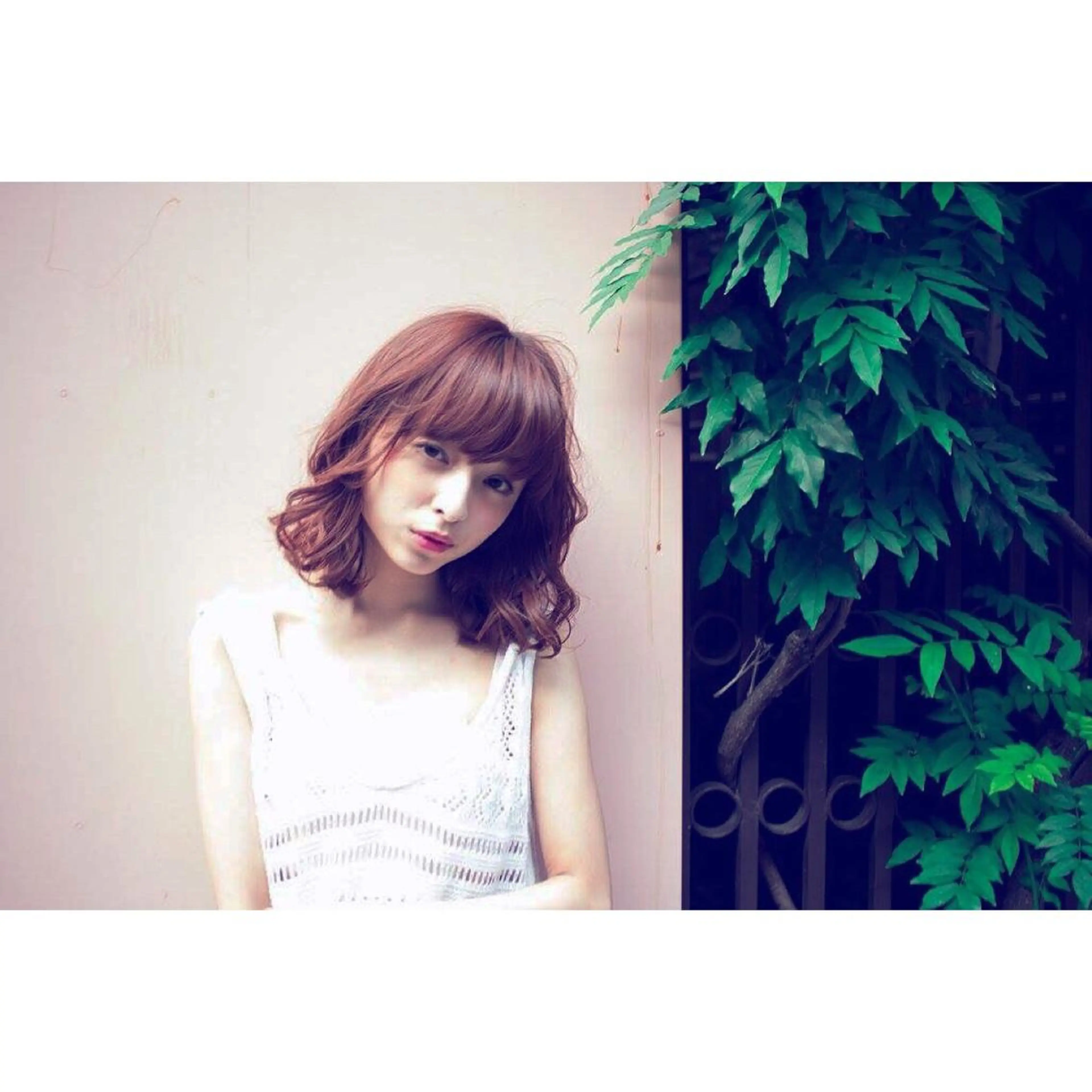 ミディアム セミロング カラー パーマ STAR所属・内藤 達也のヘアスタイル