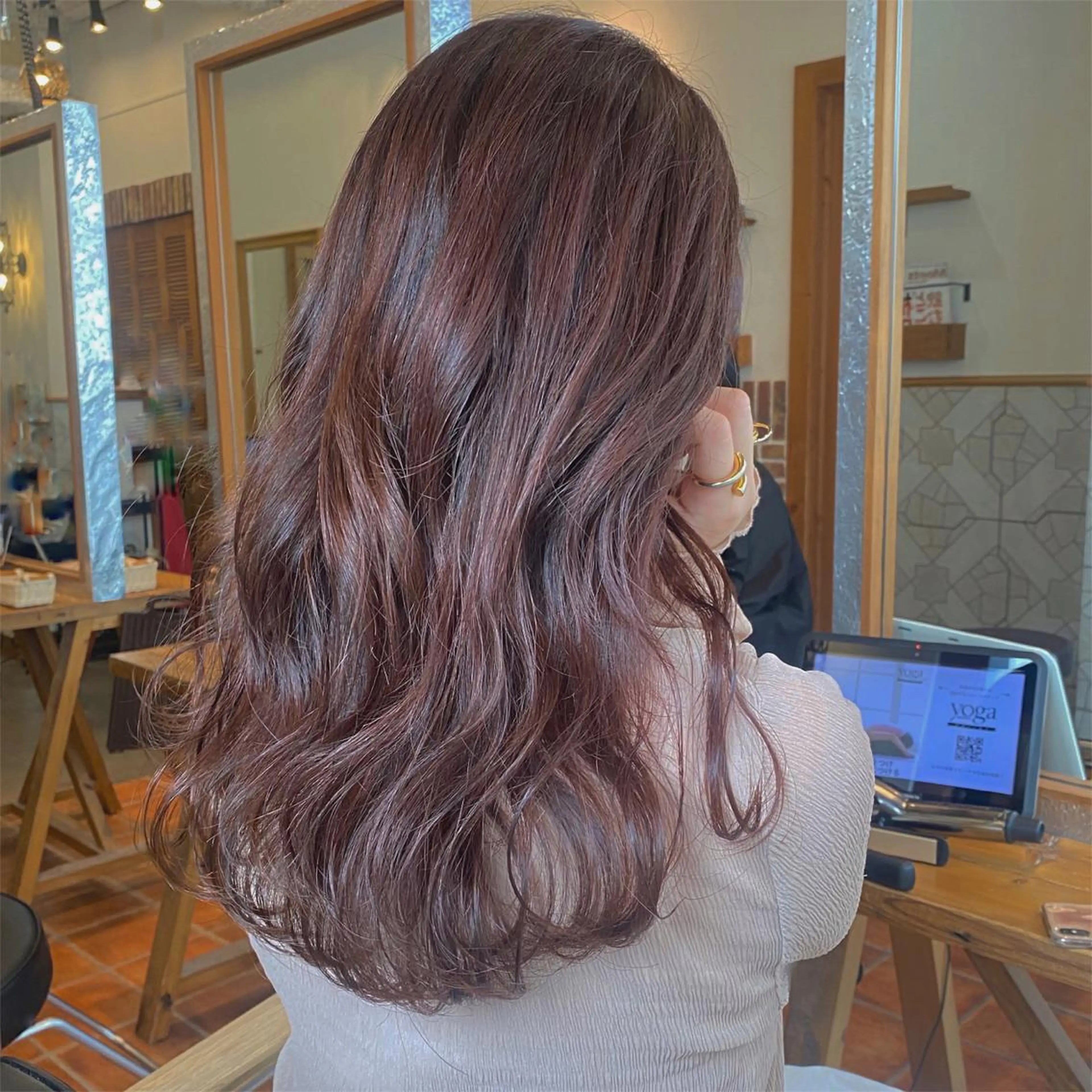 ロング カット ヘアカラー トリートメント ♡韓国ヘア・ 透明感カラー♡RANのヘアスタイル