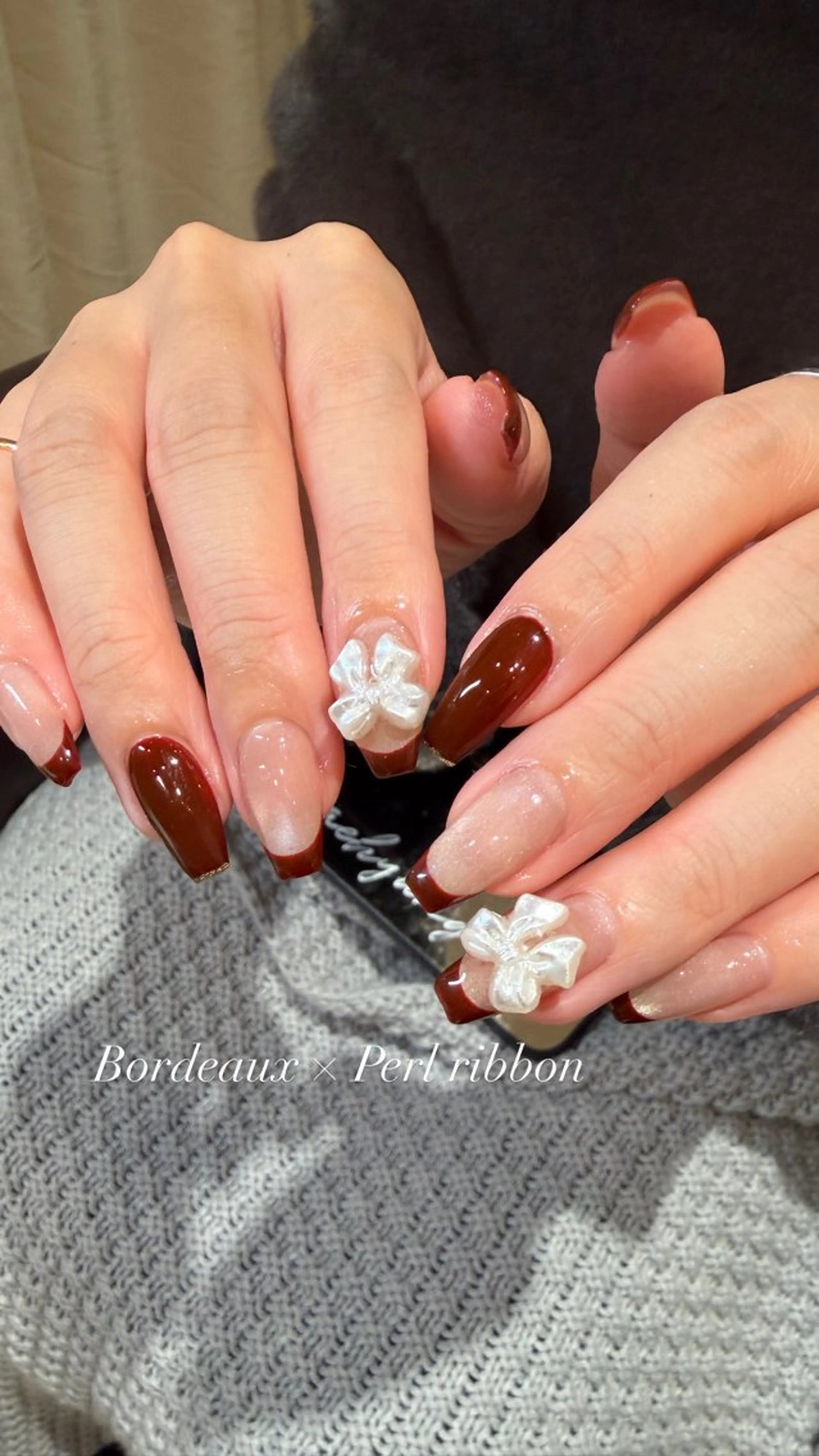 ネイル ボルドー NailAVANCE Ichikaのネイルデザイン