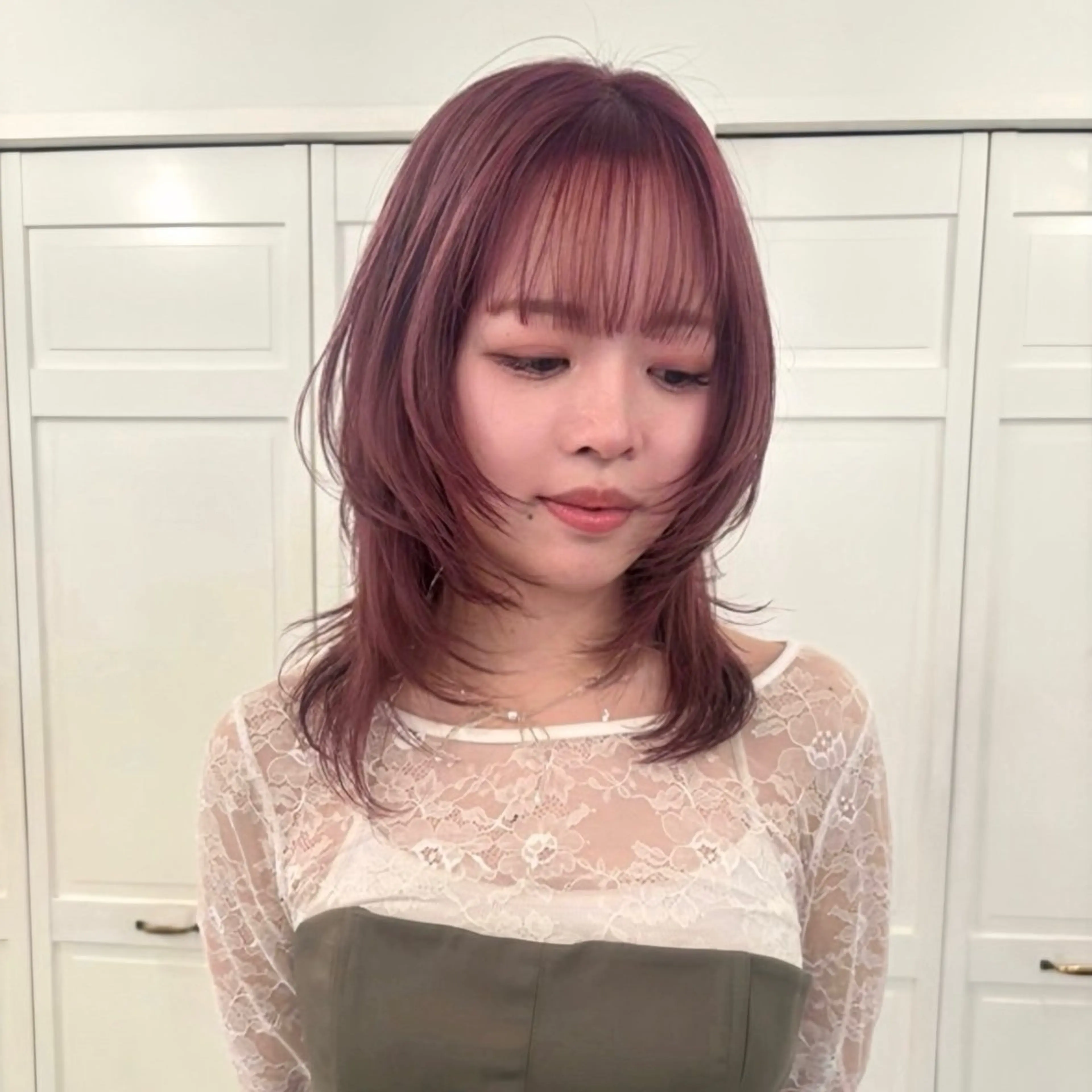 カラー ヘアカラー 升方 楓のヘアスタイル