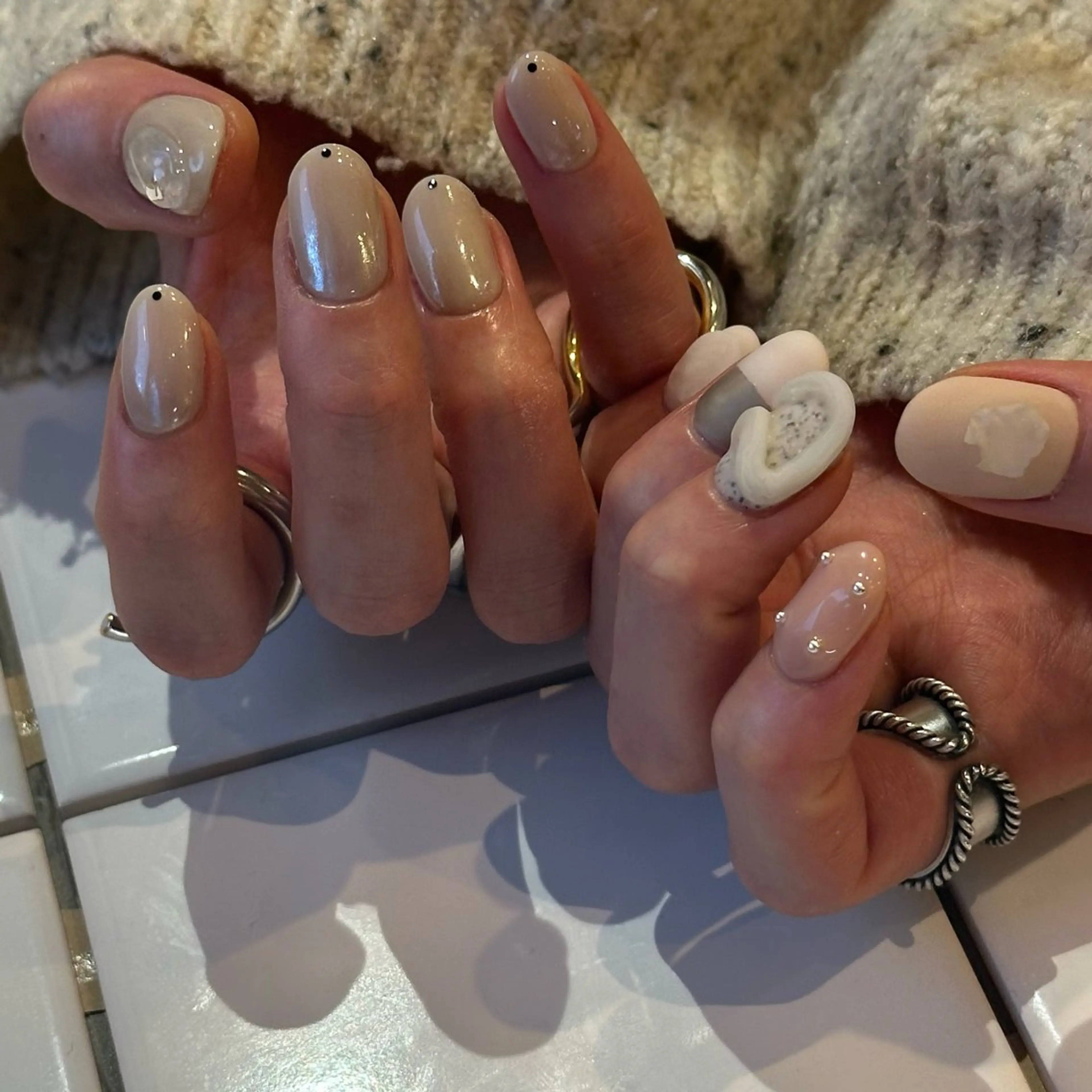 ネイル ニュアンスネイル ハンドネイル Natsuko 🪼のネイルデザイン