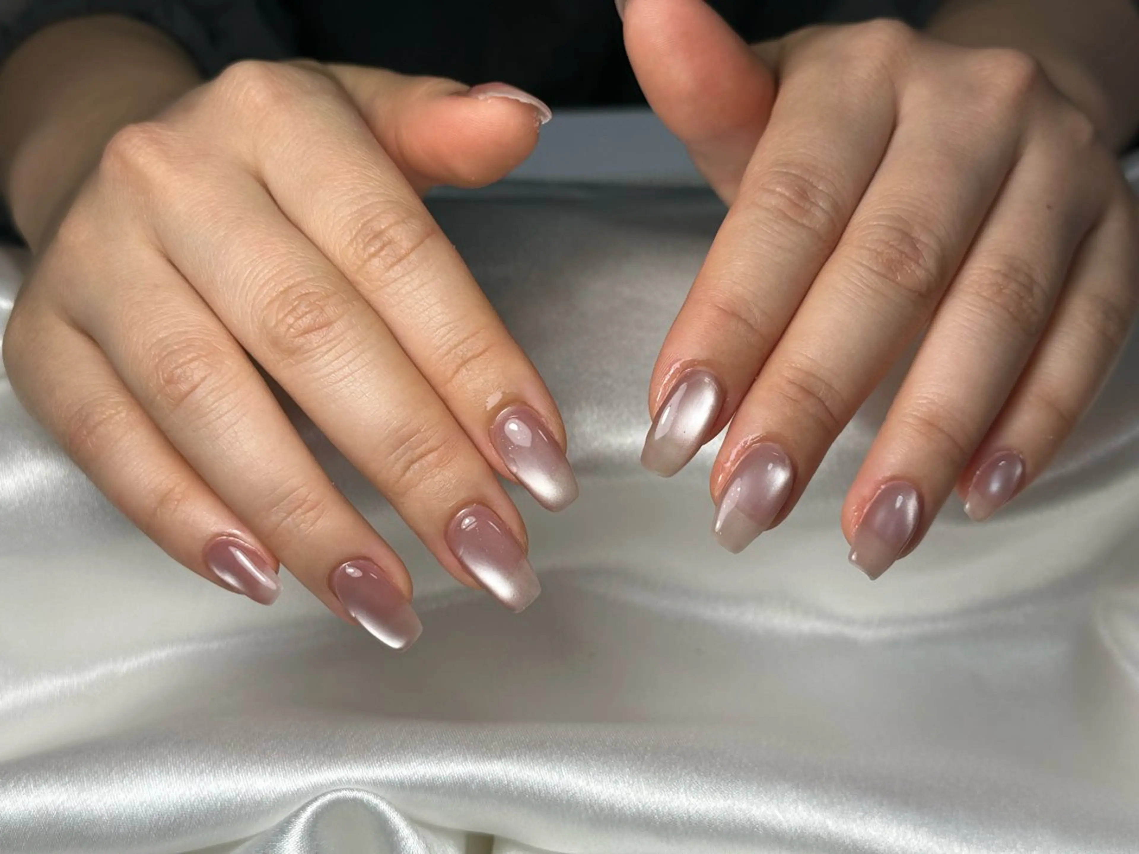 ネイル オーロラネイル 桜ネイル フラワーネイル フットネイル フレンチネイル ハンドネイル kiki nail たまプラーザのネイルデザイン