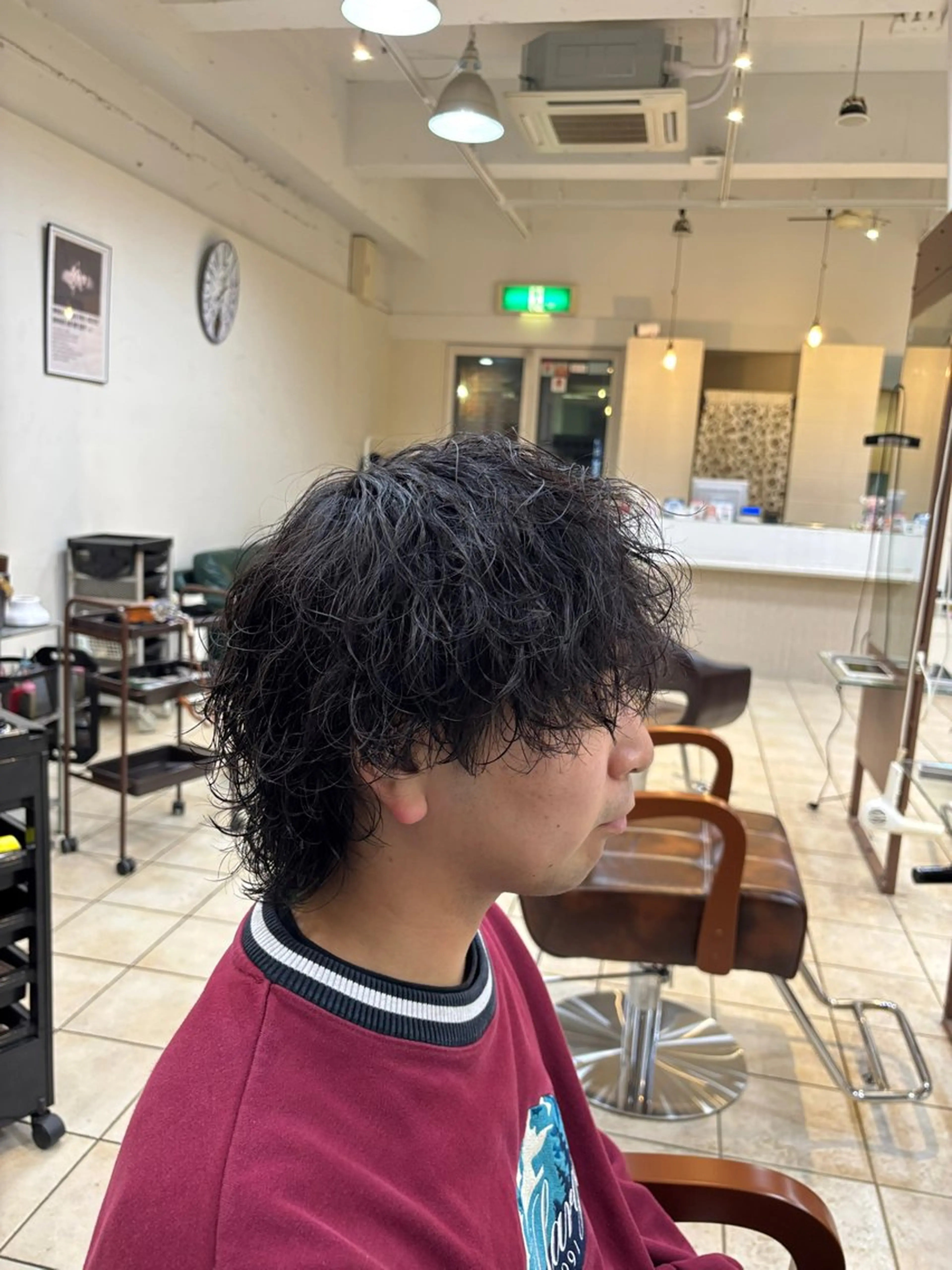 🌊カット✖️波巻きパーマ🌊トリートメント付き✨【スタイリング仕上げ】の写真