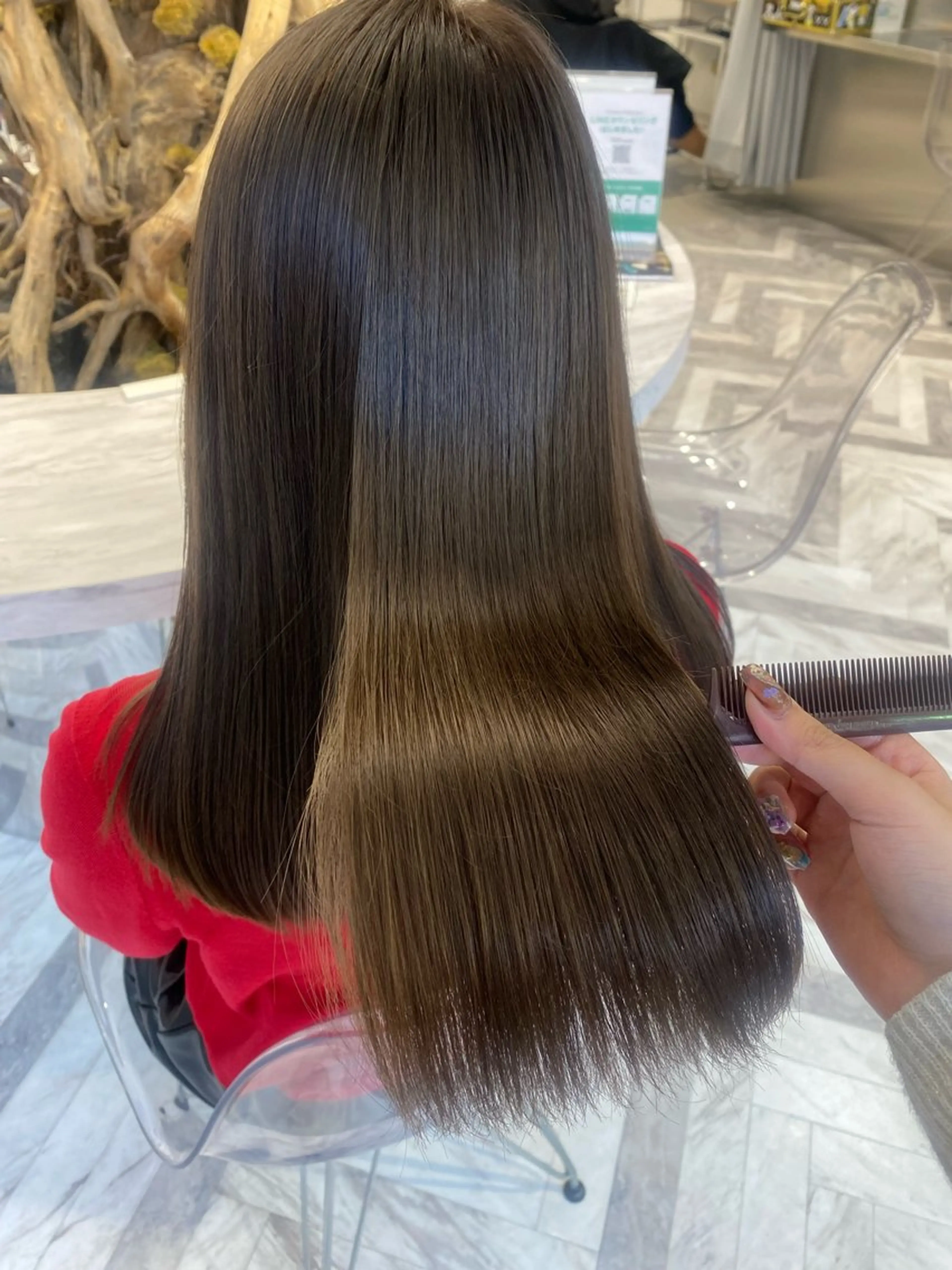 ミディアム カラー メンズ ヘアカラー トリートメント 暖色/艶髪/ 透明感カラー/なおとのヘアスタイル