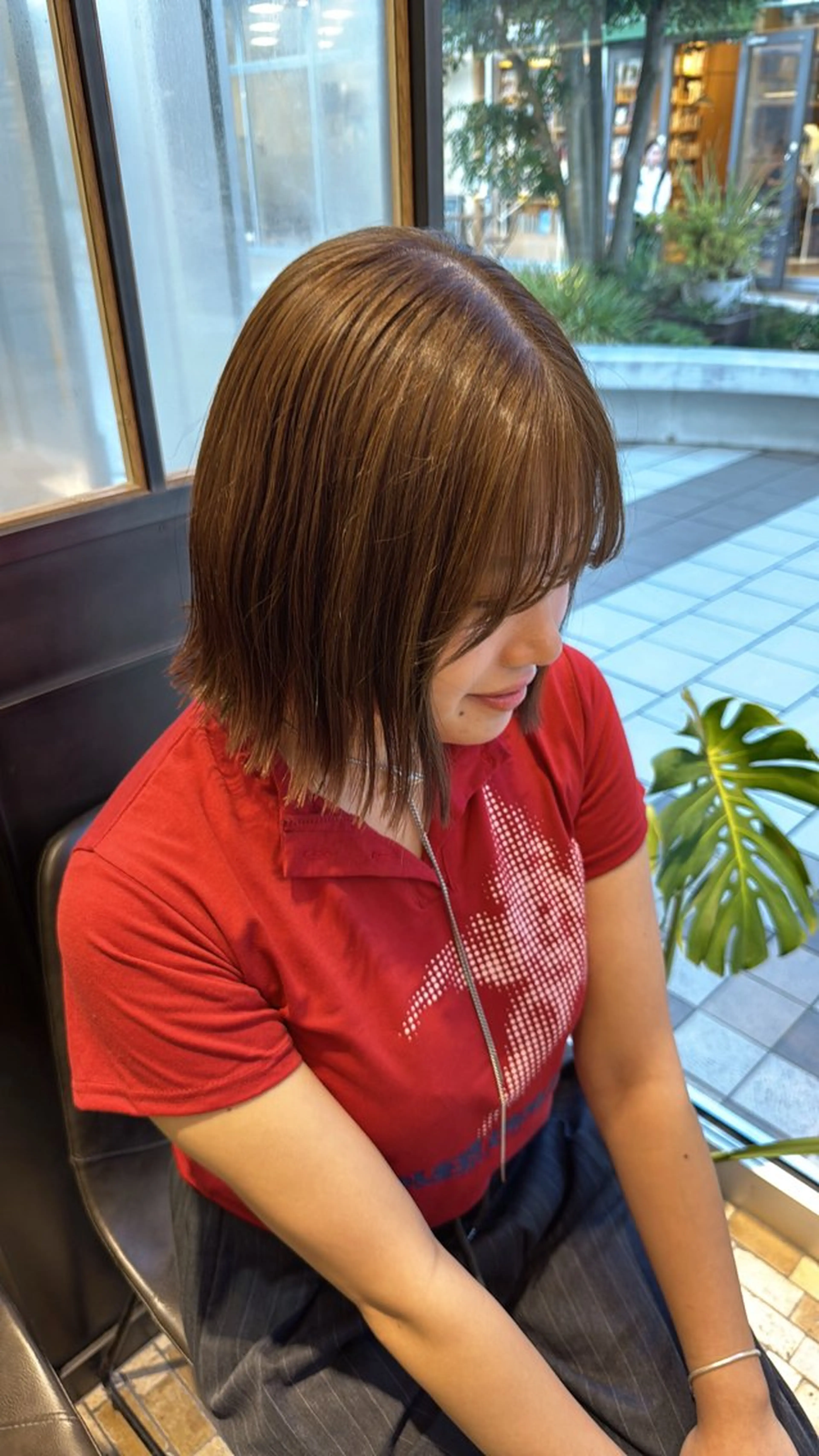 ショート カット ヘアカラー レイヤーカット /momocaのヘアスタイル