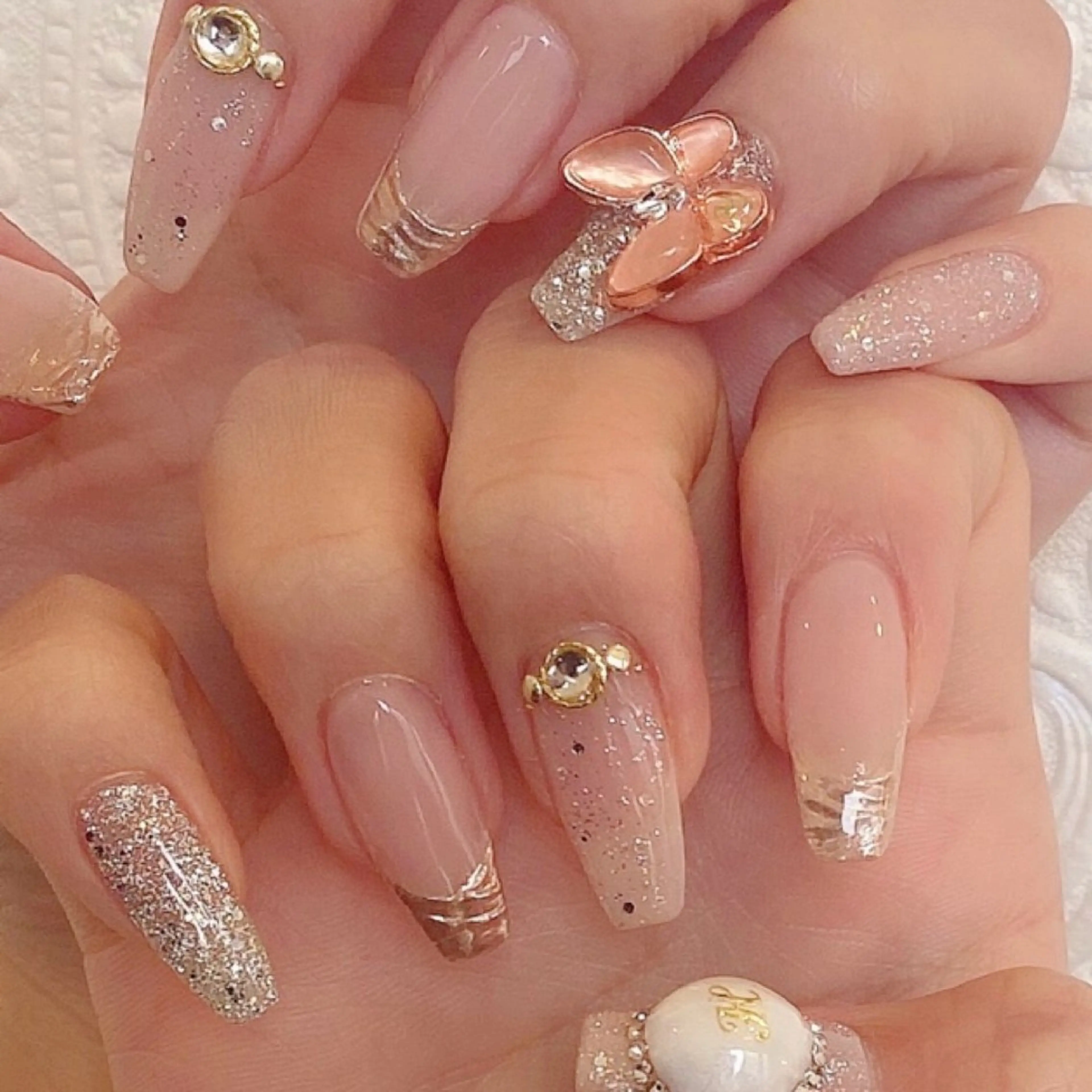 ネイル 持ち込み ニュアンスネイル 🩵池袋heart nail🩵のネイルデザイン