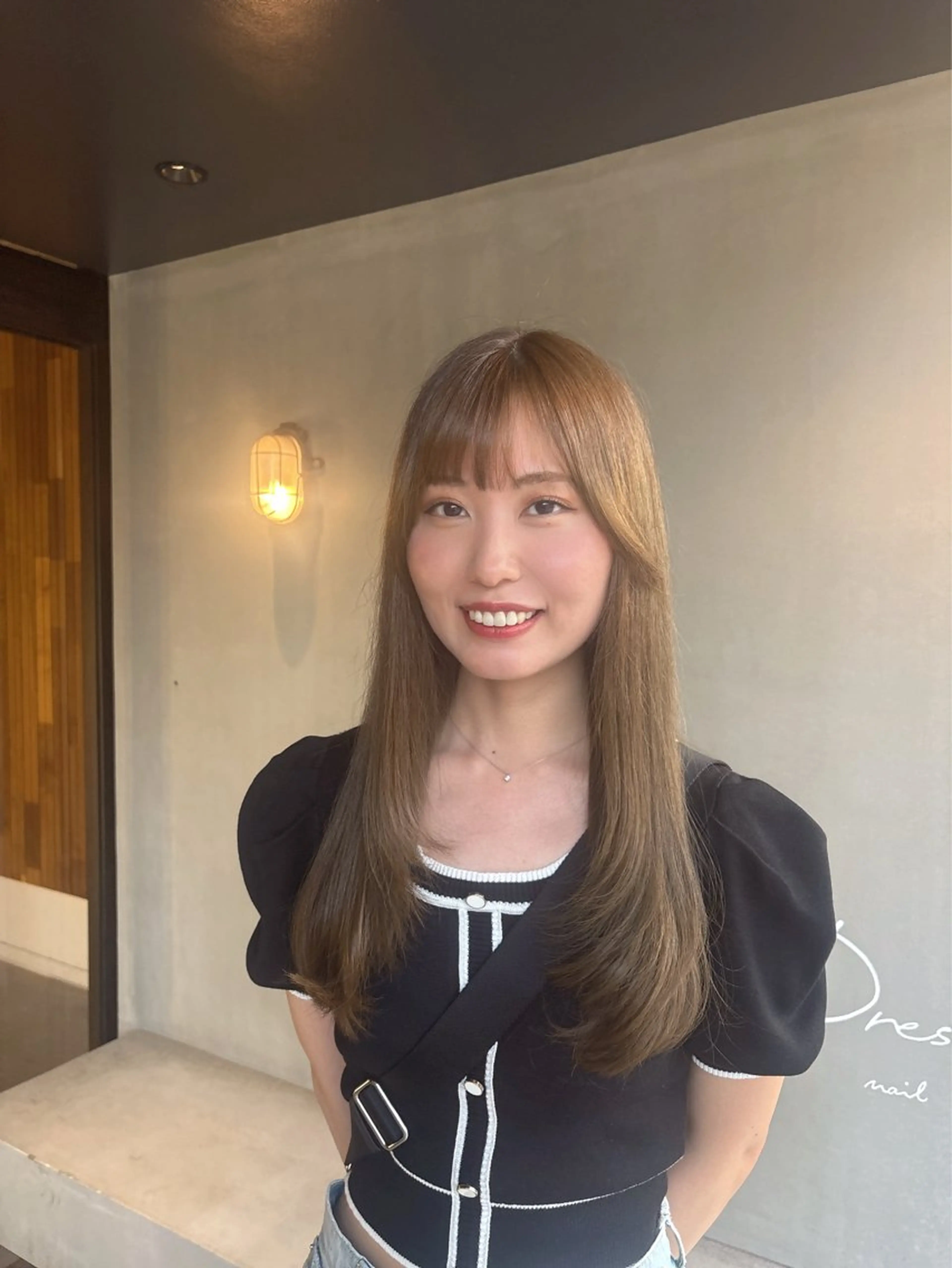 ロング レイヤーカット カット ヘアカラー 🎀韓国レイヤー/透 明感カラー/airiのヘアスタイル