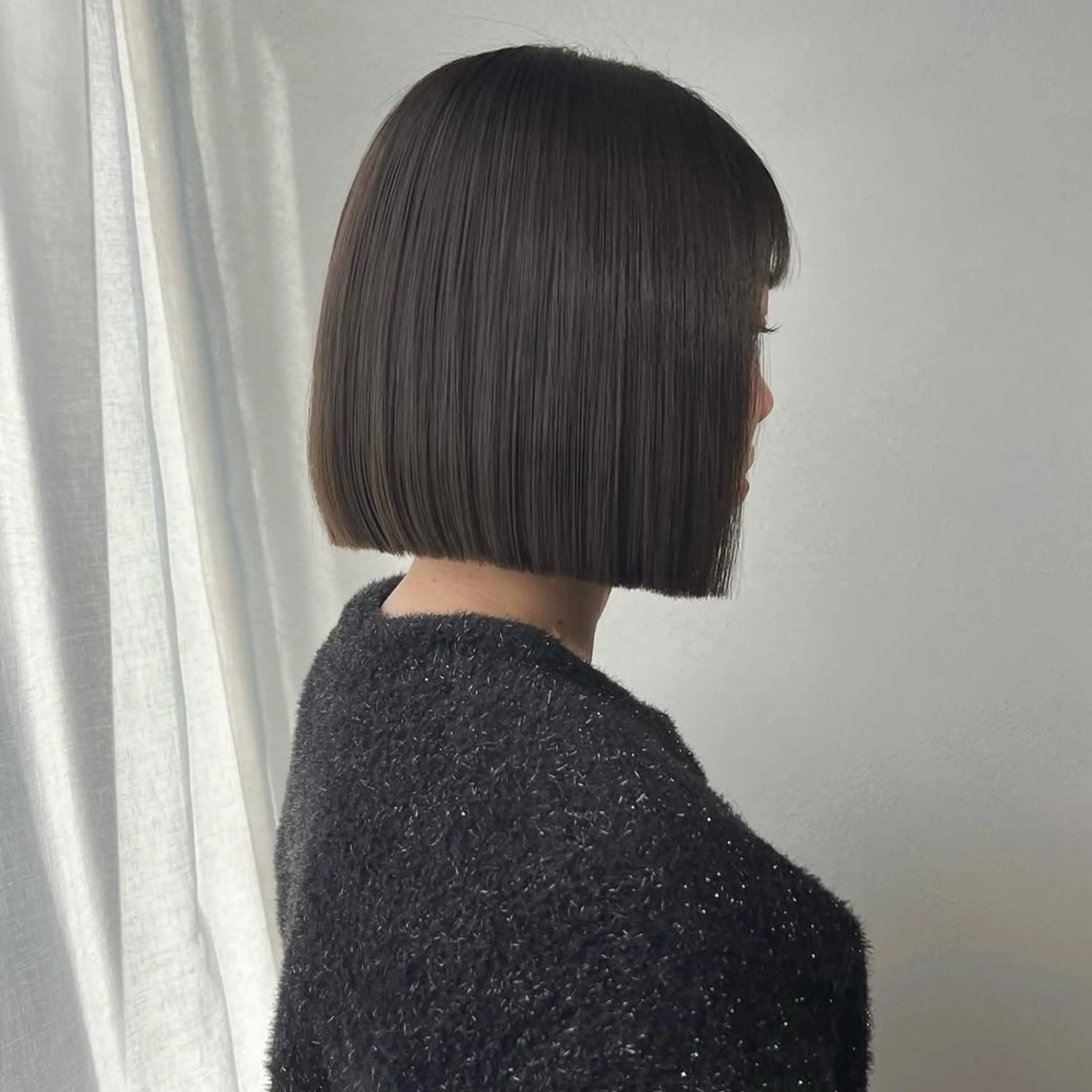 ミディアム カラー ミディアムパーマ 縮毛矯正 akane/ボブ /ブラウンベージュのヘアスタイル