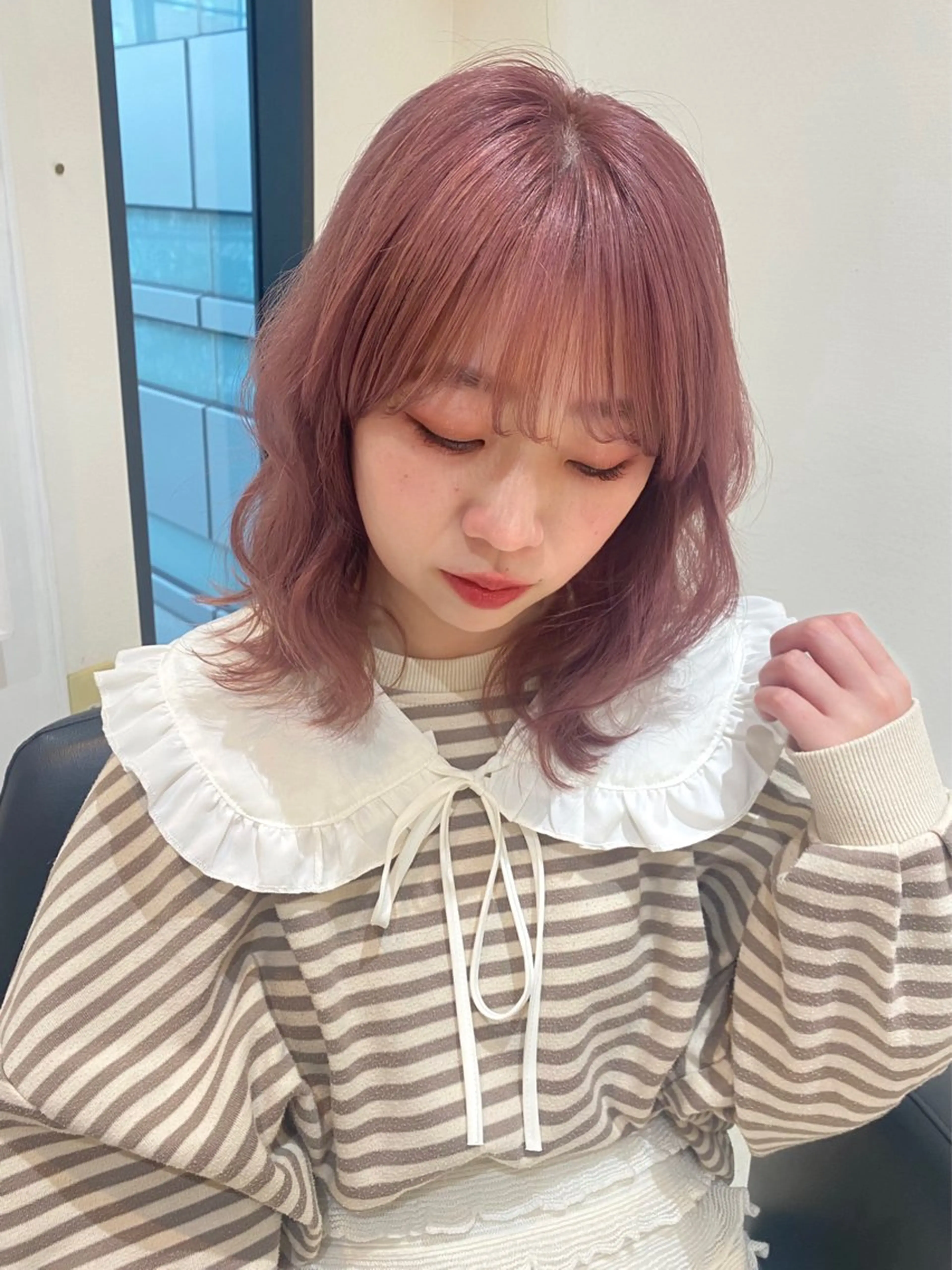 ミディアム カラー カット ヘアカラー トリートメント mai / linoah˚✧のヘアスタイル