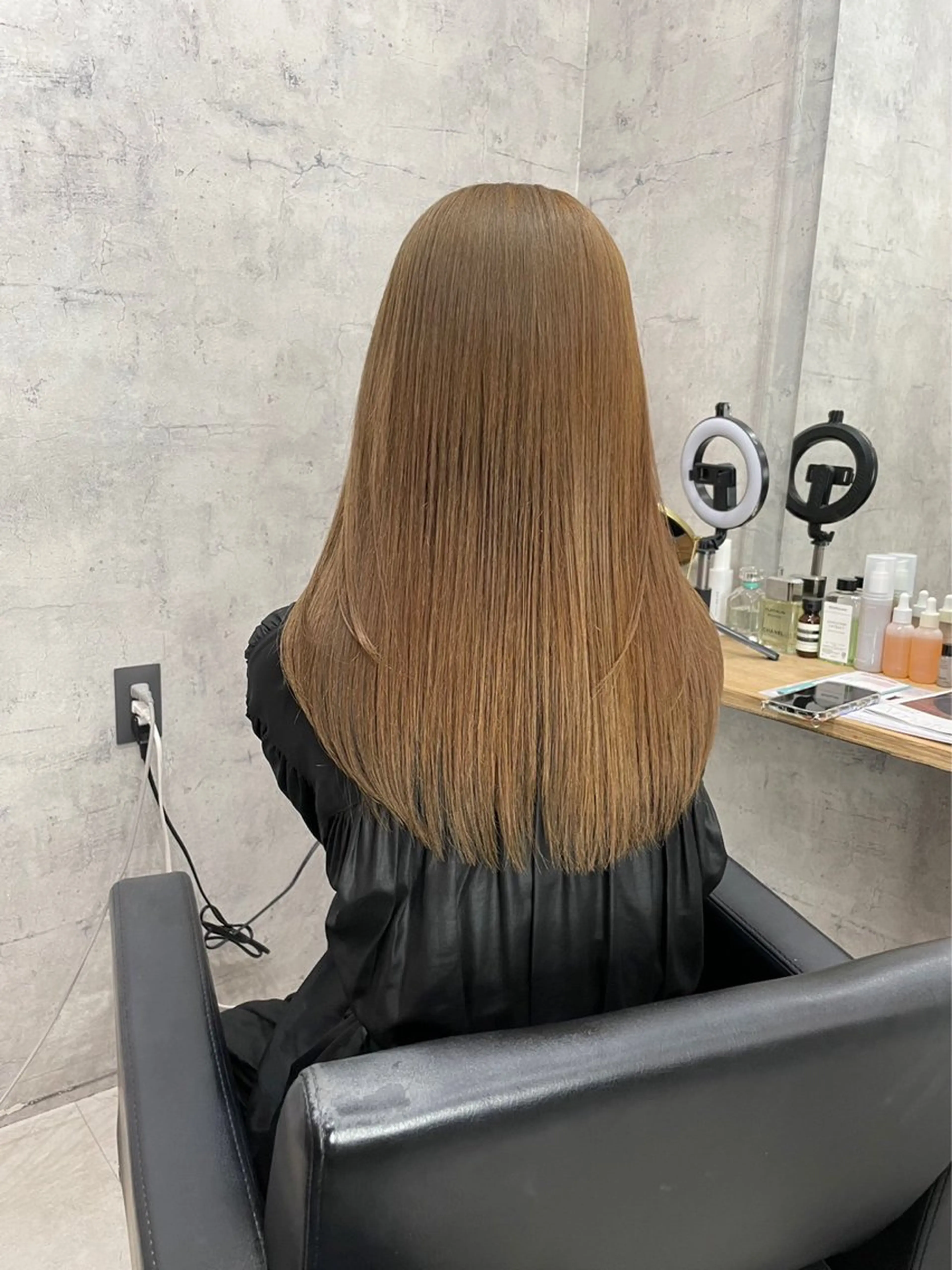 ロング カラー ダブルカラー エクステ・レイヤ ーカット松下宗翔のヘアスタイル