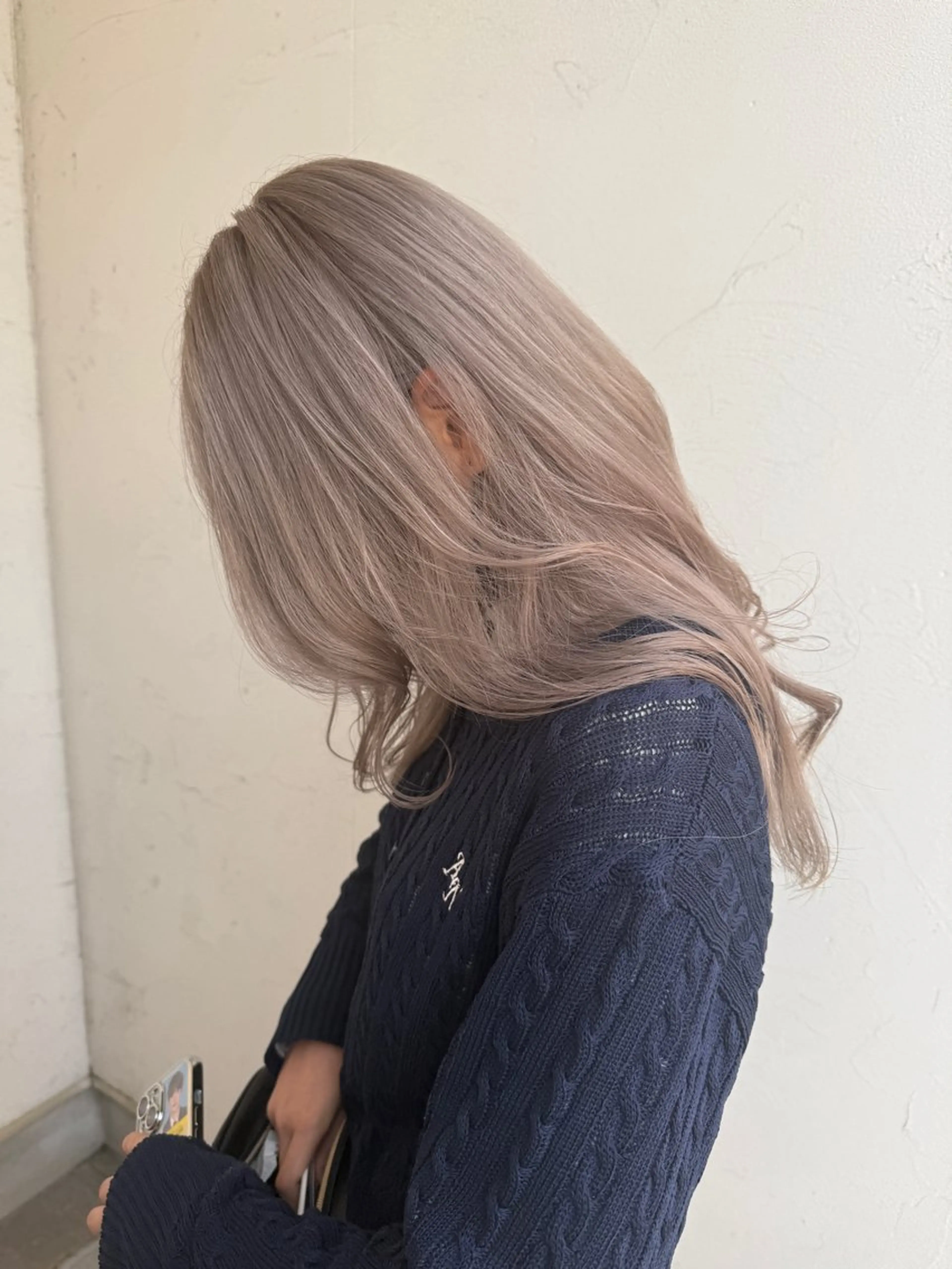 ロング カット ヘアカラー トリートメント 高村 りなのヘアスタイル