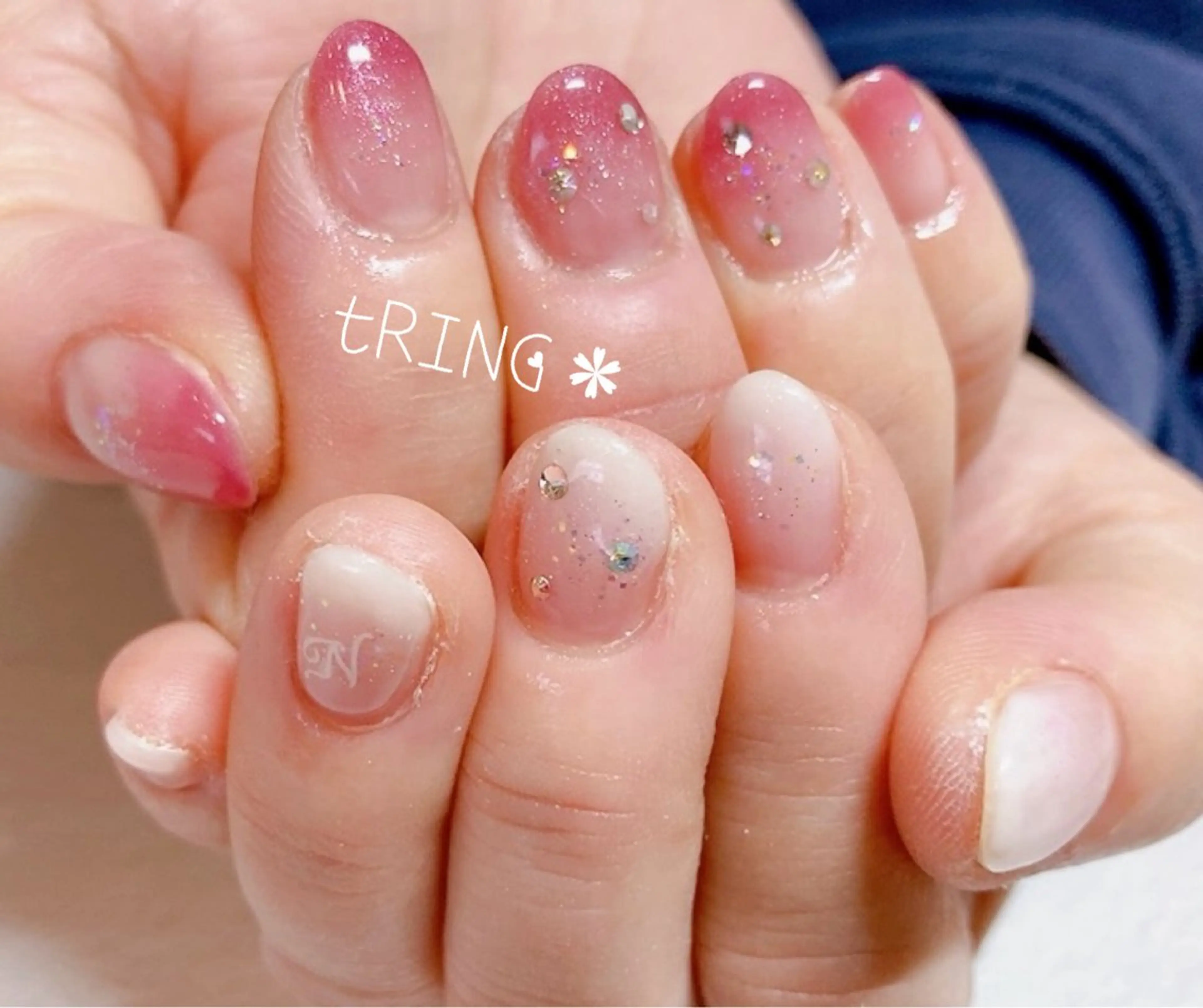 ネイル ハンドネイル tRING＊ しいの木台のネイルデザイン