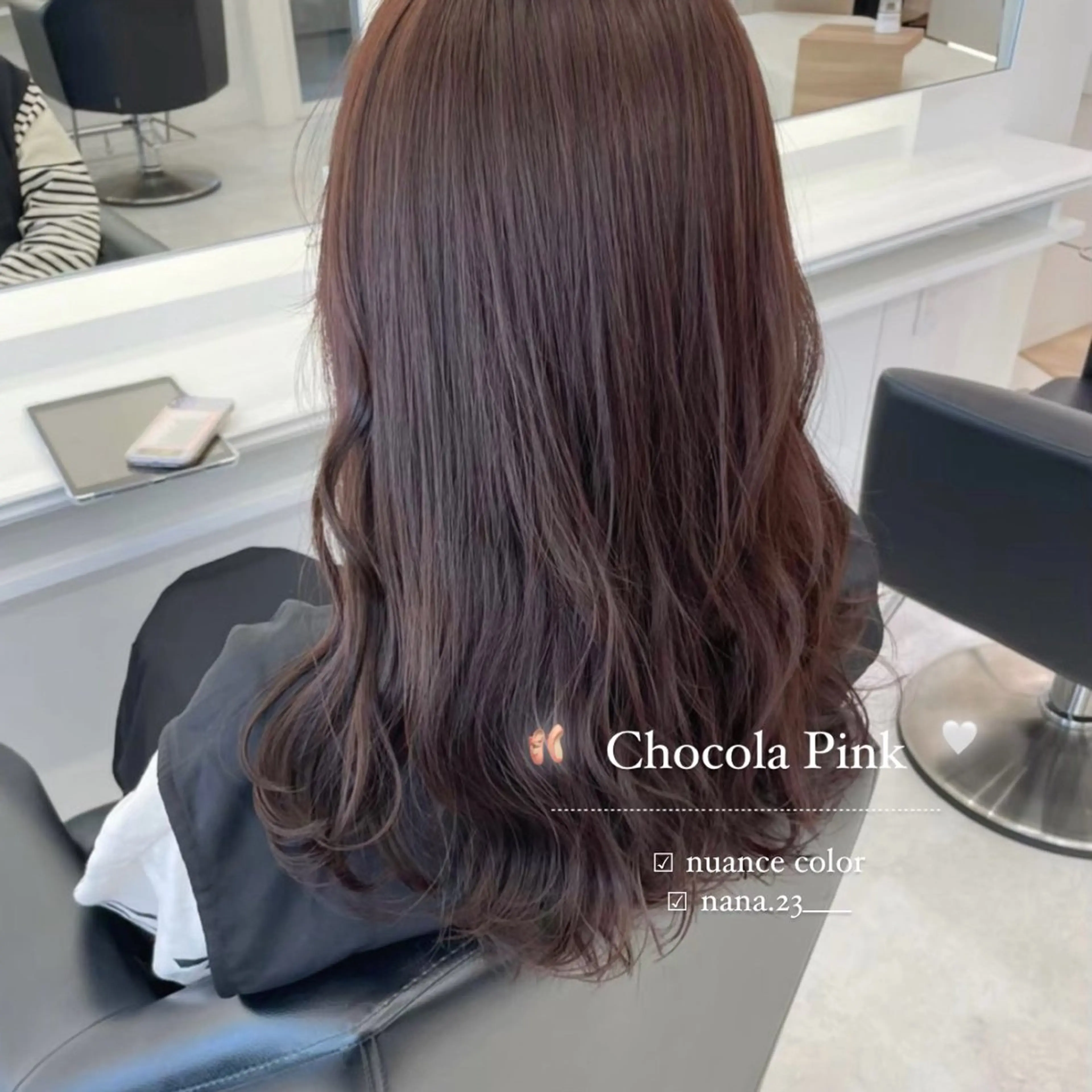 カラー ピンクカラー ParveMix￤ 出石 菜々🥂のヘアスタイル