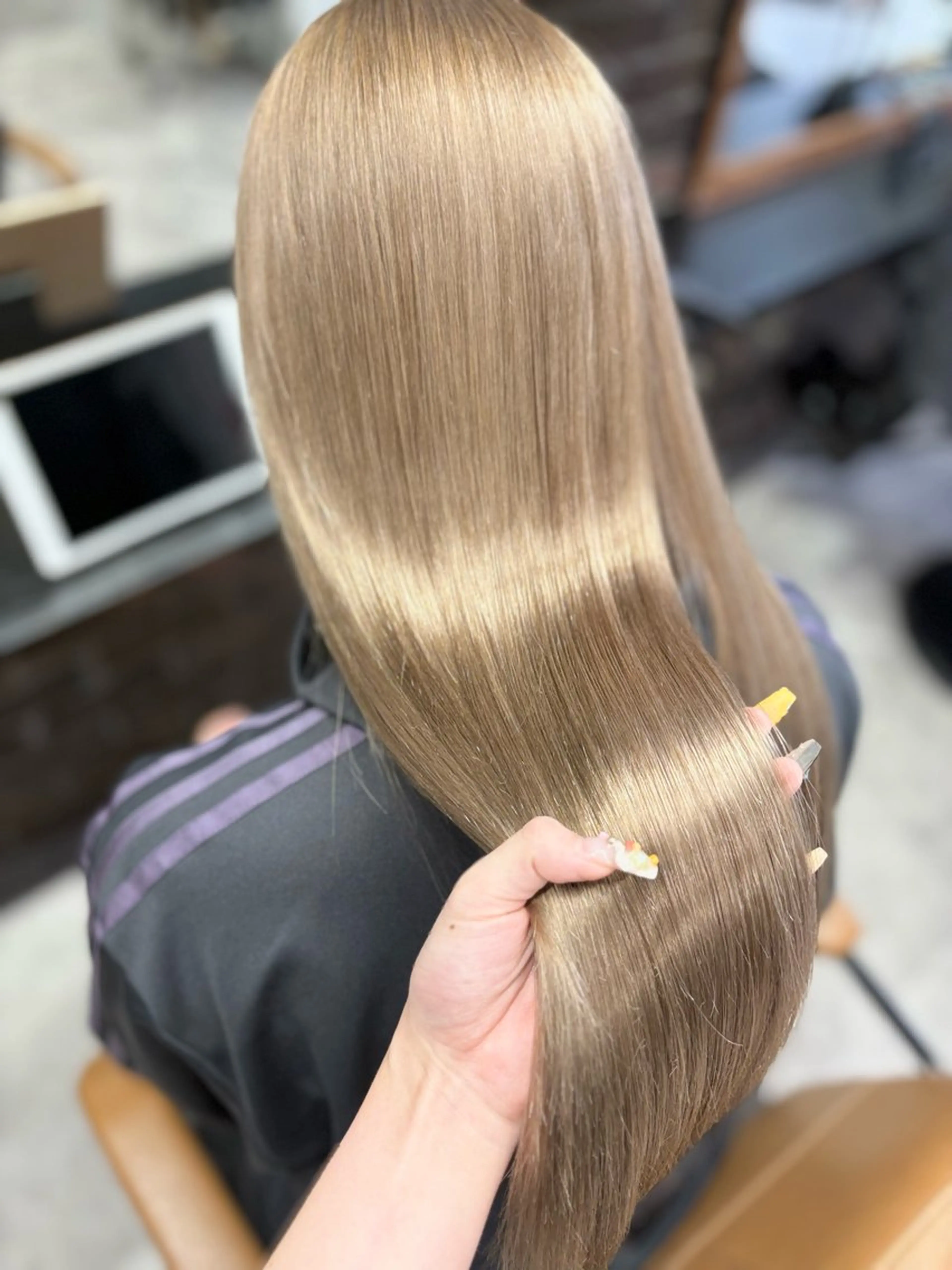 セミロング 艶髪ハイトーン🌙 /RINOのヘアスタイル