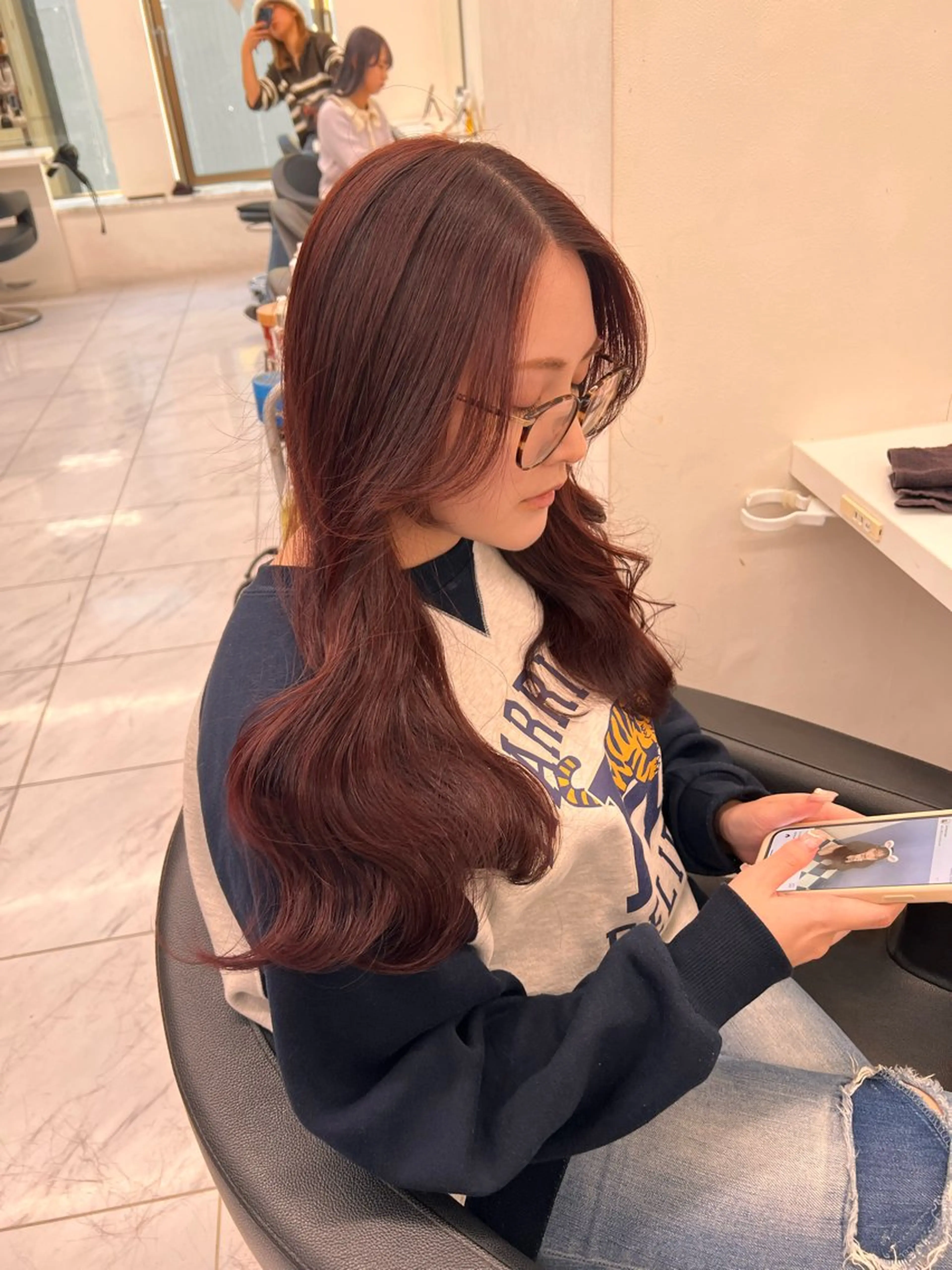 ロング カラー 💖札幌カラー 指名No.1💖玲奈のヘアスタイル