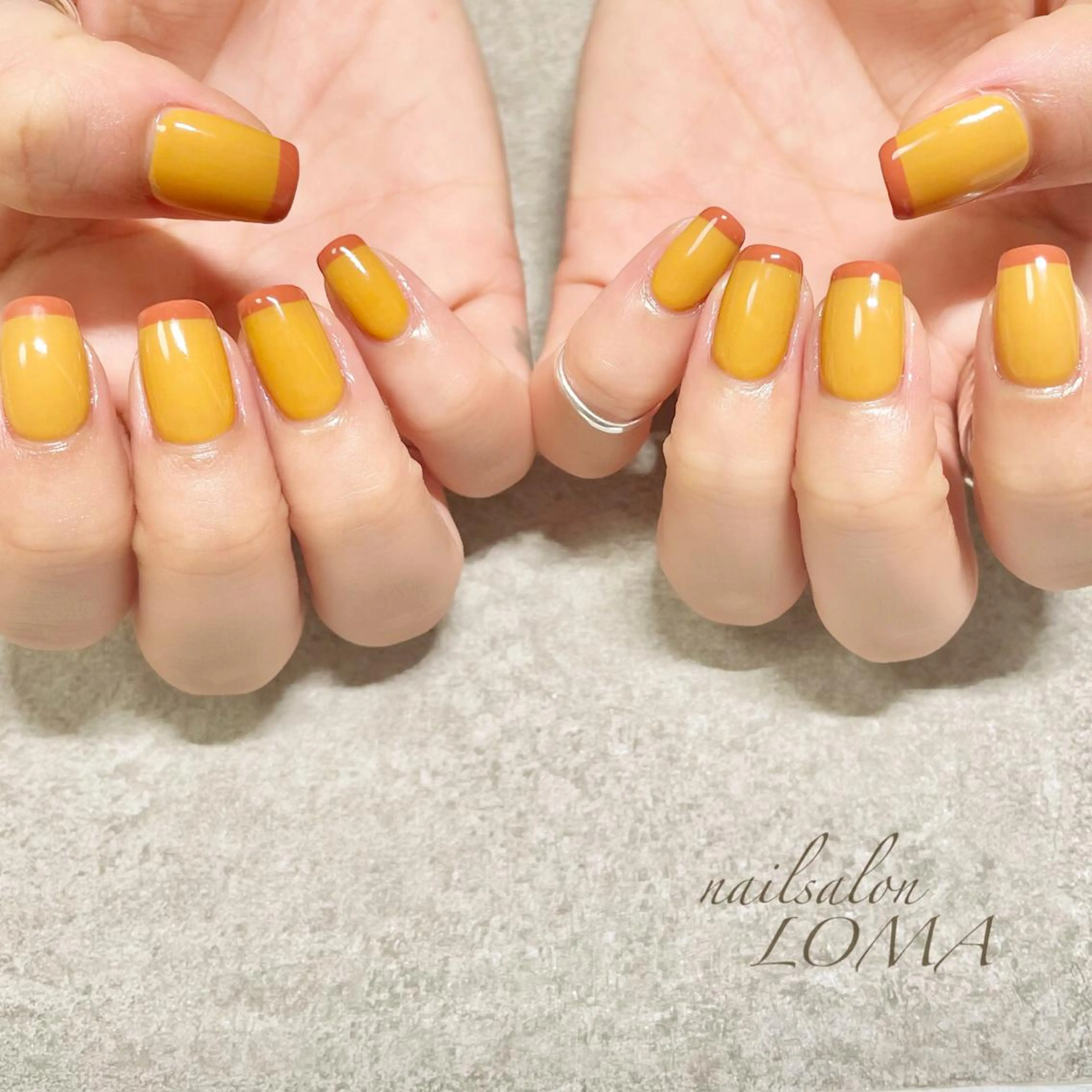 ネイル フレンチネイル スクエアネイル ハンドネイル ハンドケア m-nail 🌙minamiのネイルデザイン